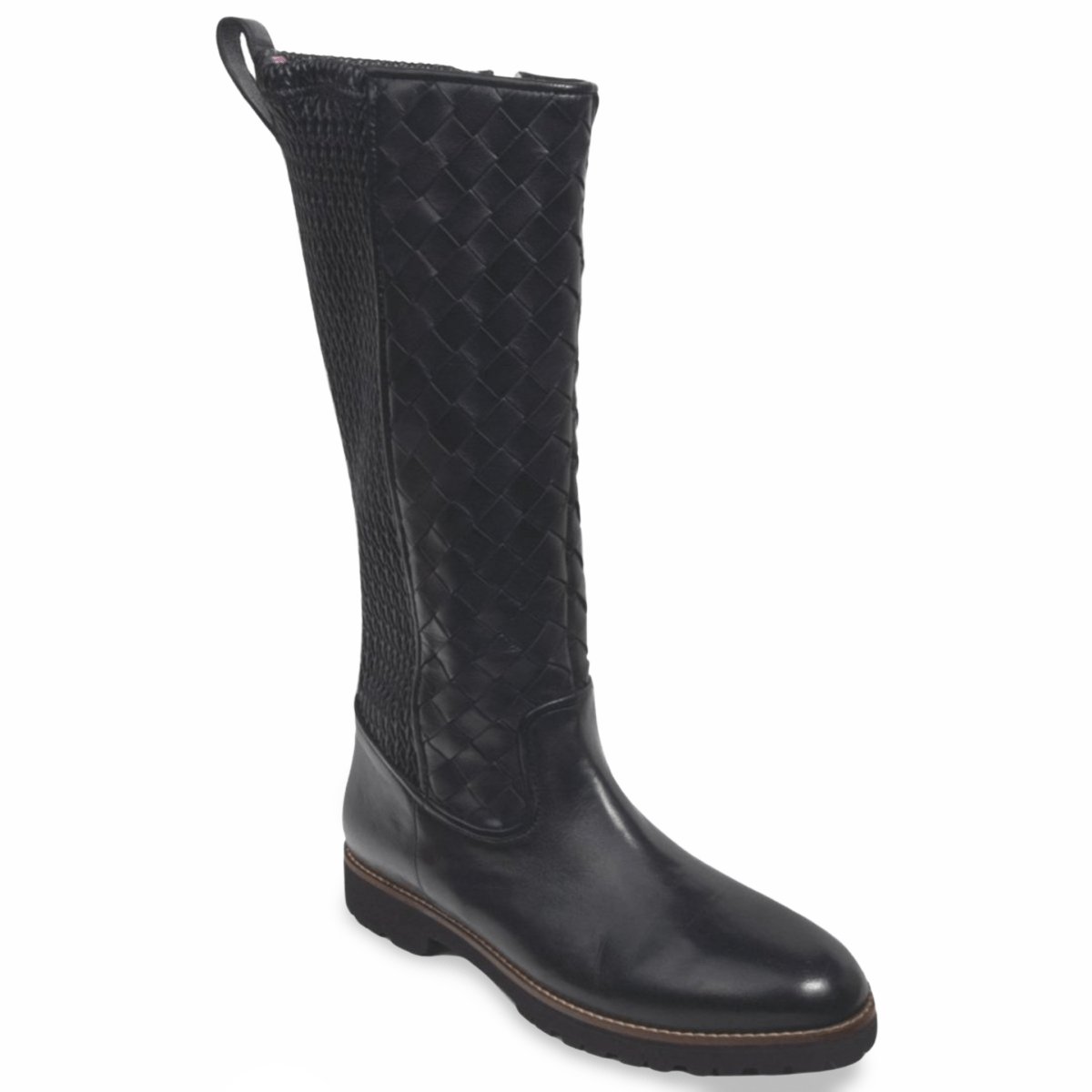 Robert Zur Women's Blair Black Woven Leather - 3019032 - Tip Top Shoes of New York