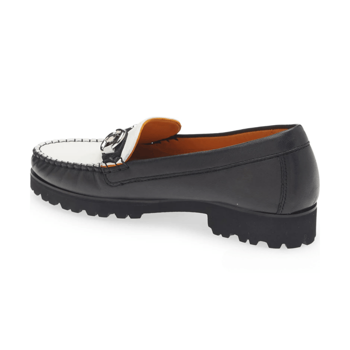 Robert Zur Women's Soho Black/White Leather - 10066435 - Tip Top Shoes of New York