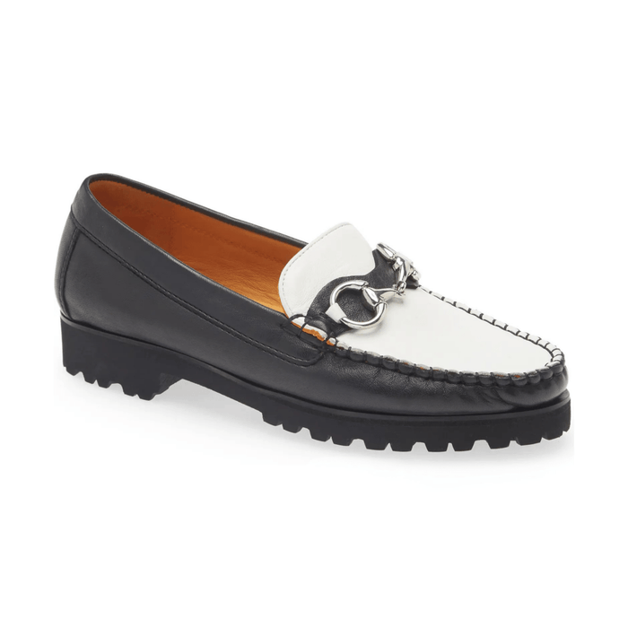 Robert Zur Women's Soho Black/White Leather - 10066435 - Tip Top Shoes of New York