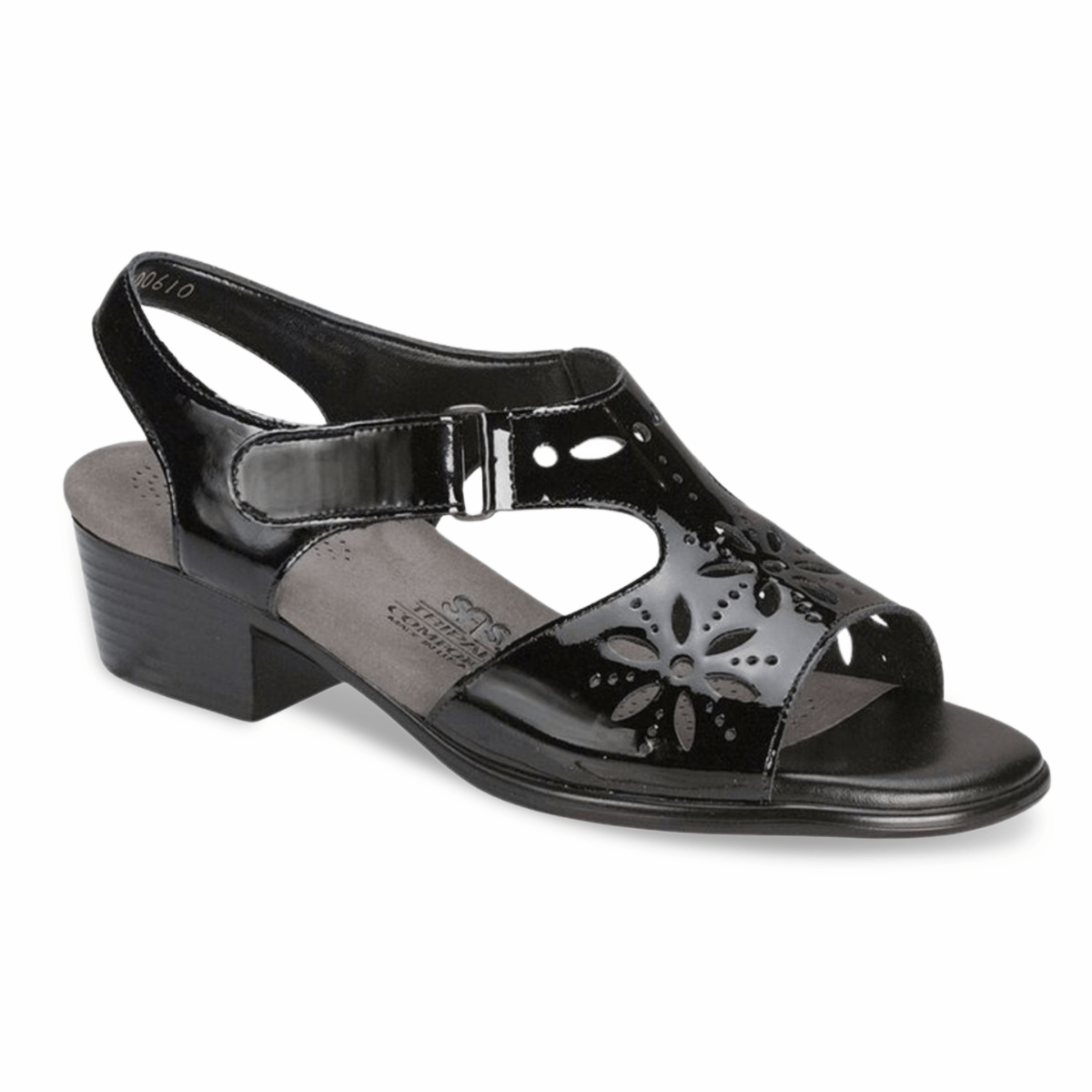 S A S Women's Sunburst Black Patent - 3014382 - Tip Top Shoes of New York