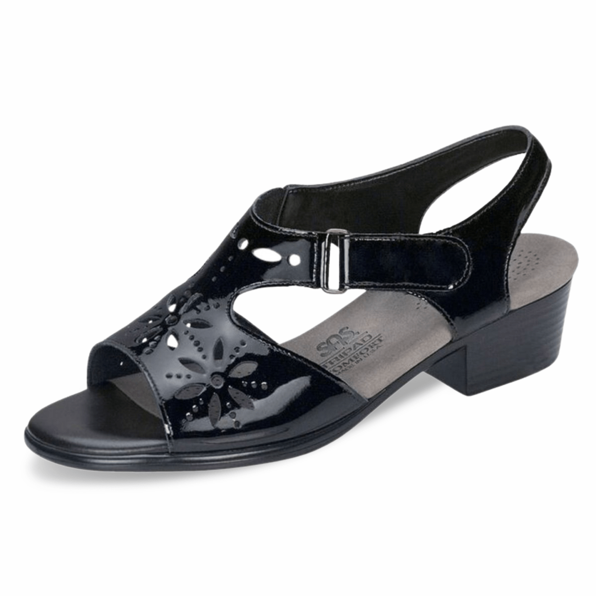 S A S Women's Sunburst Black Patent - 3014382 - Tip Top Shoes of New York