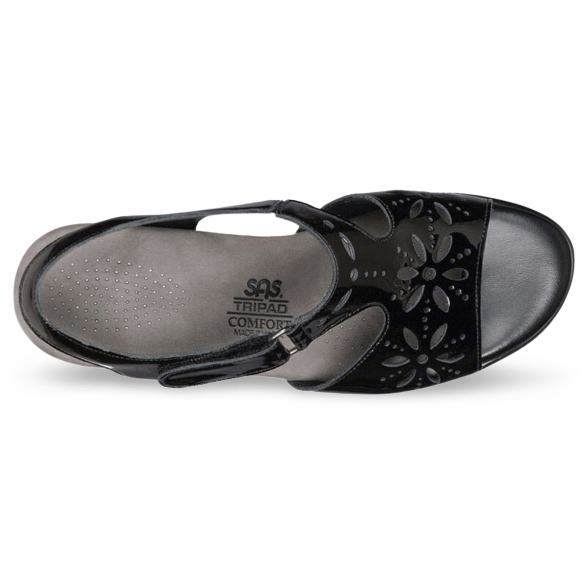 S A S Women's Sunburst Black Patent - 3014382 - Tip Top Shoes of New York