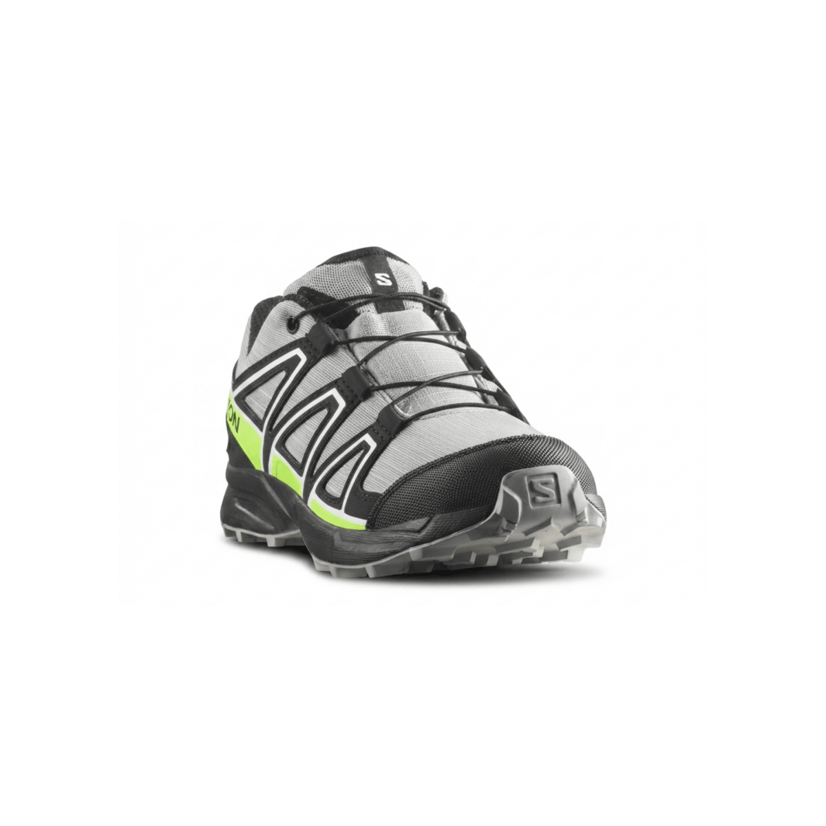 Salomon Kids Speedcross Waterproof Alloy/Black/Green Gecko - 1110748 - Tip Top Shoes of New York