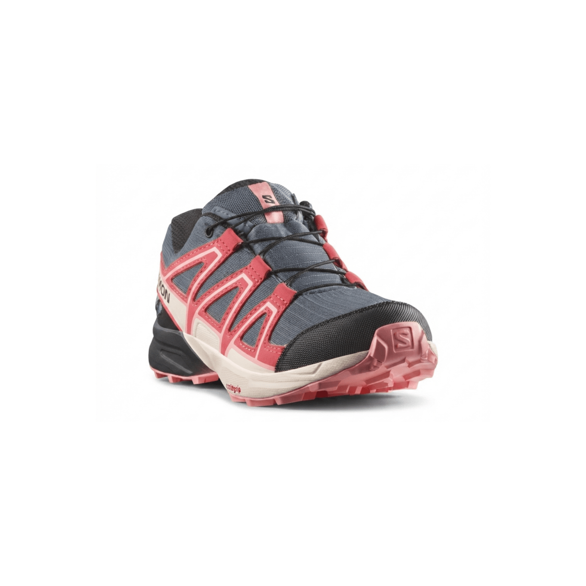 Salomon Kids Speedcross Waterproof Grisaille/Hushed Violet/Rouge Red - 1110914 - Tip Top Shoes of New York