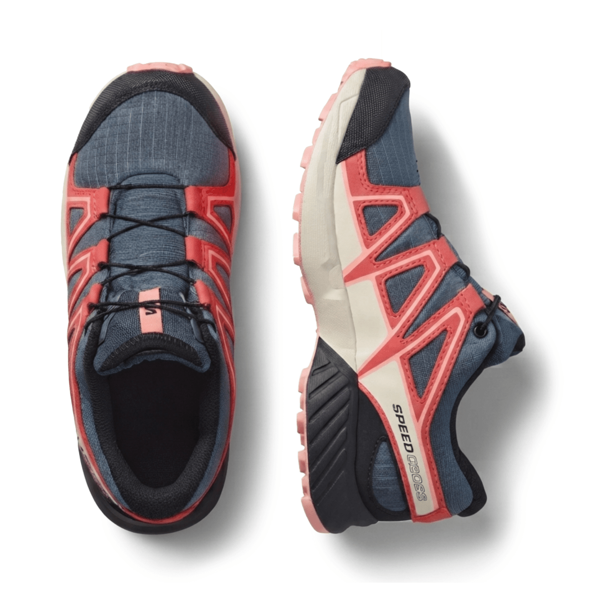 Salomon Kids Speedcross Waterproof Grisaille/Hushed Violet/Rouge Red - 1110914 - Tip Top Shoes of New York