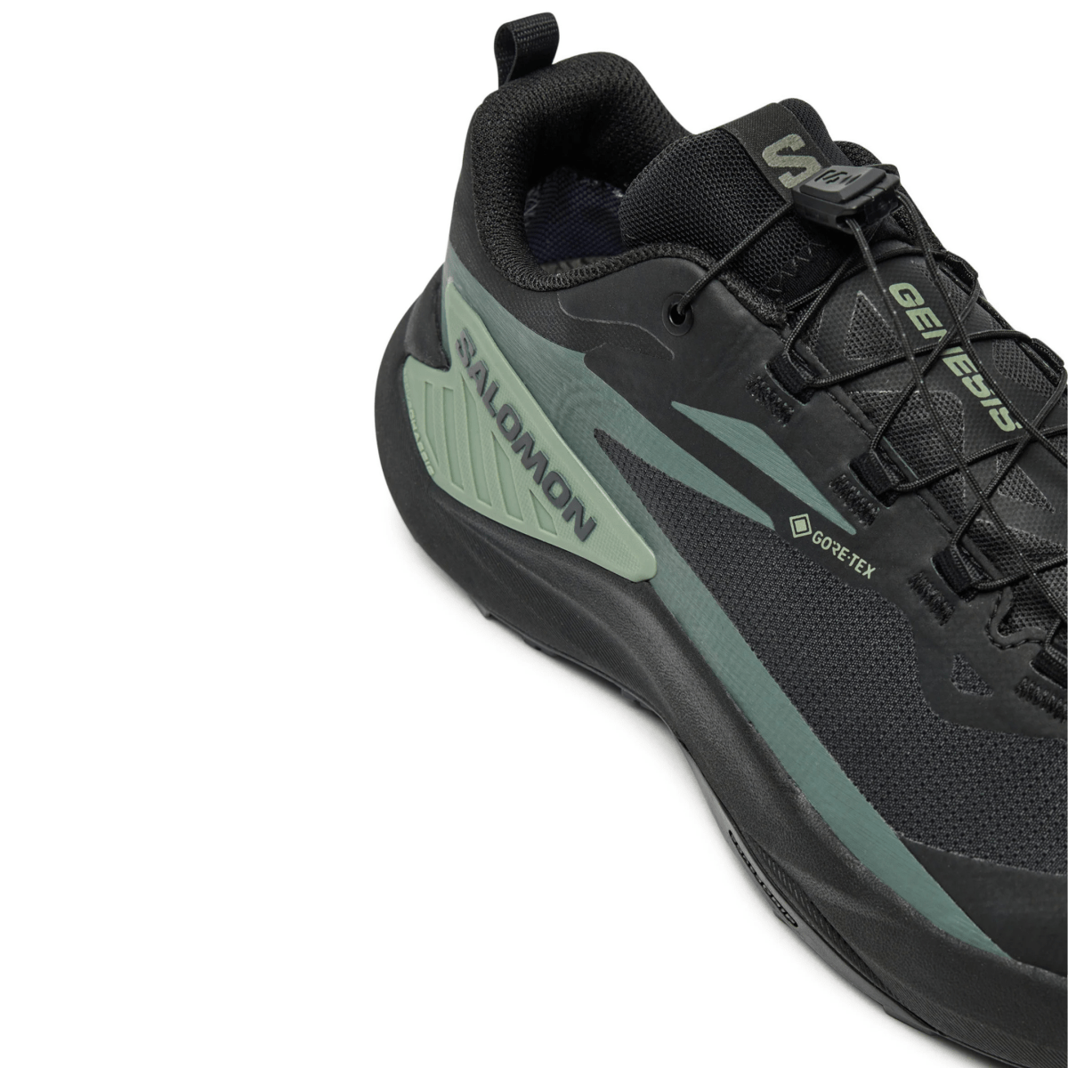 Salomon Men's Genesis Gore - Tex Black/Agave Green/Urban Chic - 10058378 - Tip Top Shoes of New York