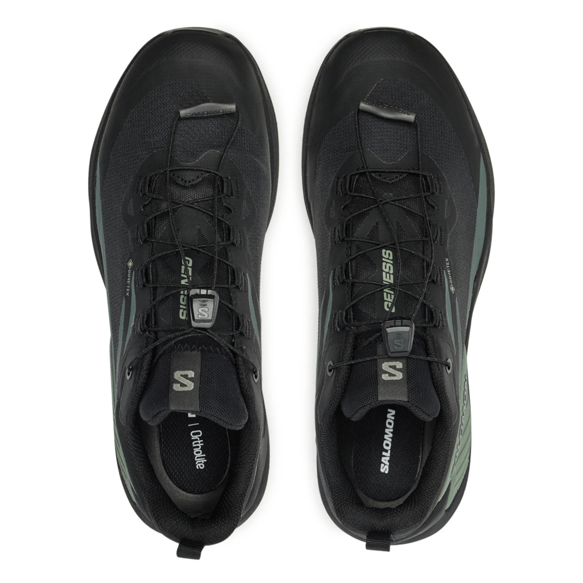 Salomon Men's Genesis Gore - Tex Black/Agave Green/Urban Chic - 10058378 - Tip Top Shoes of New York