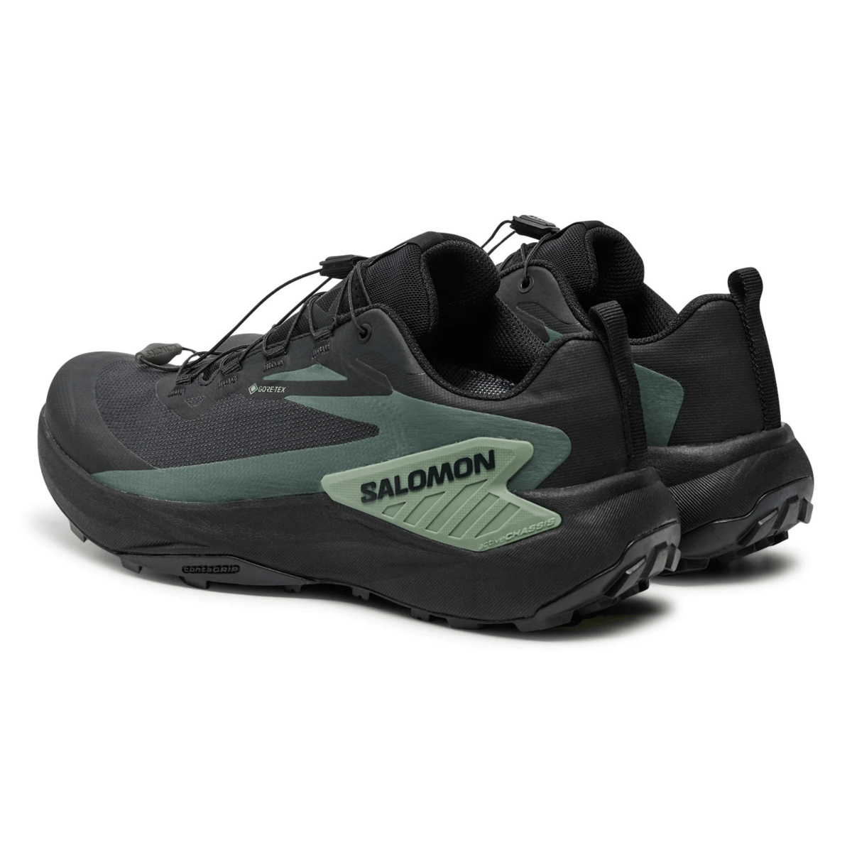 Salomon Men's Genesis Gore - Tex Black/Agave Green/Urban Chic - 10058378 - Tip Top Shoes of New York