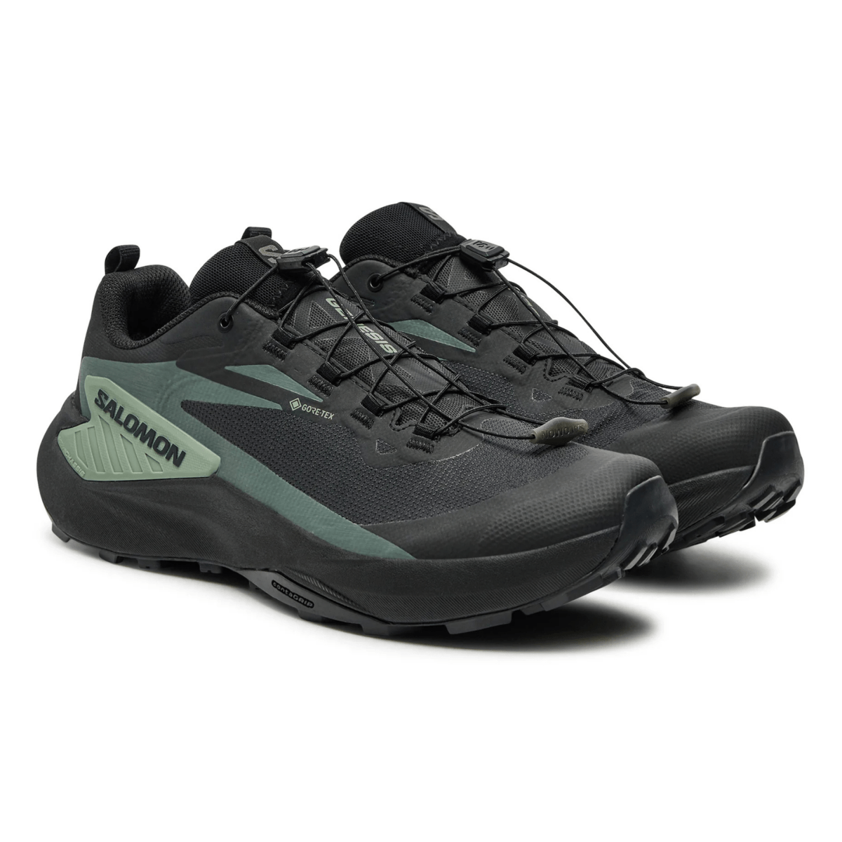 Salomon Men's Genesis Gore - Tex Black/Agave Green/Urban Chic - 10058378 - Tip Top Shoes of New York