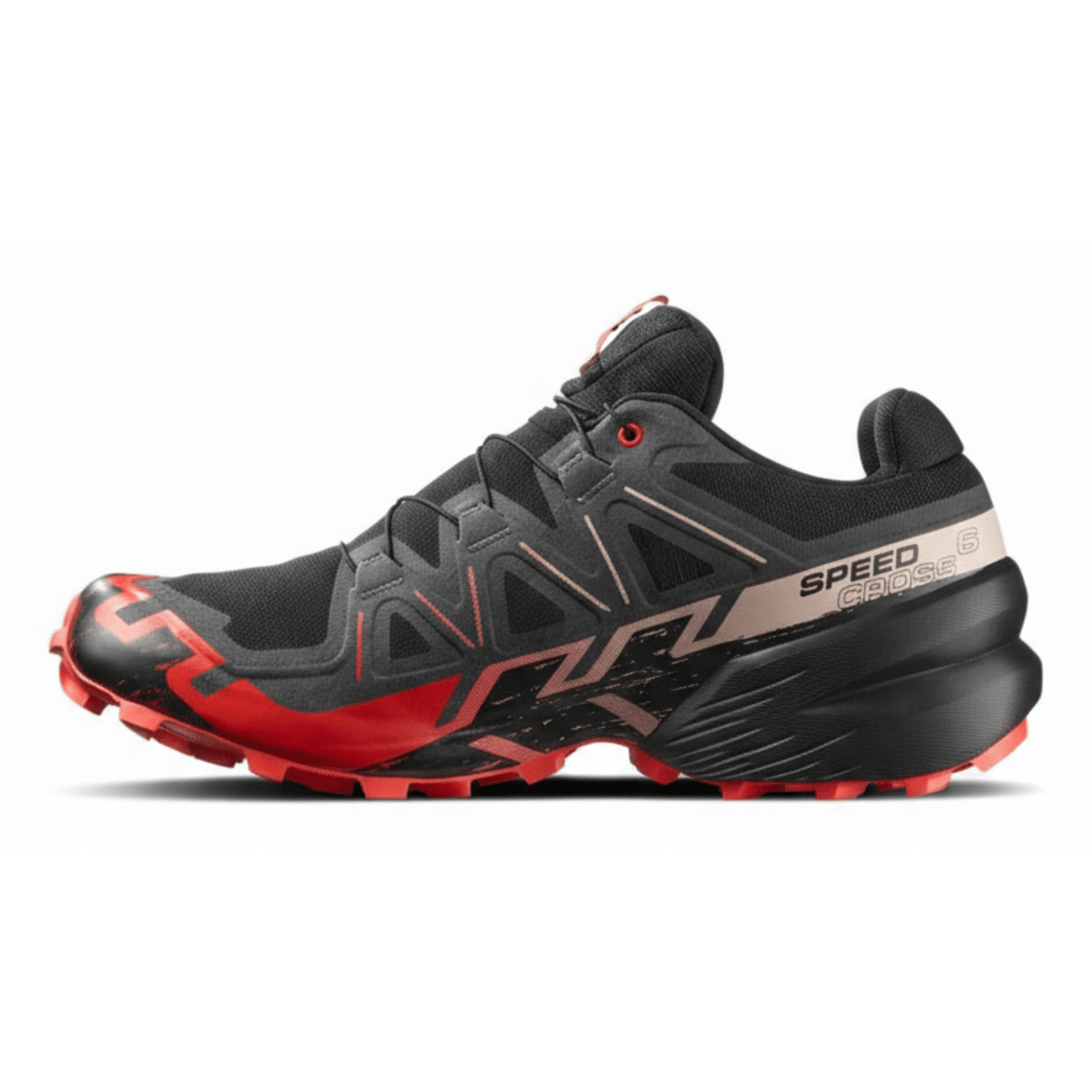 Salomon Men's Speedcross 6 Gore - Tex Black/Fiery Red - 11013281 - Tip Top Shoes of New York