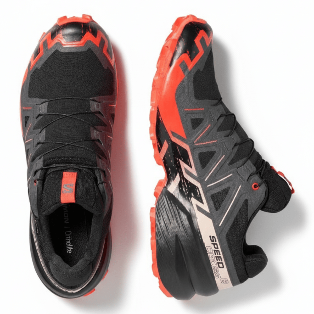 Salomon Men's Speedcross 6 Gore - Tex Black/Fiery Red - 11013281 - Tip Top Shoes of New York