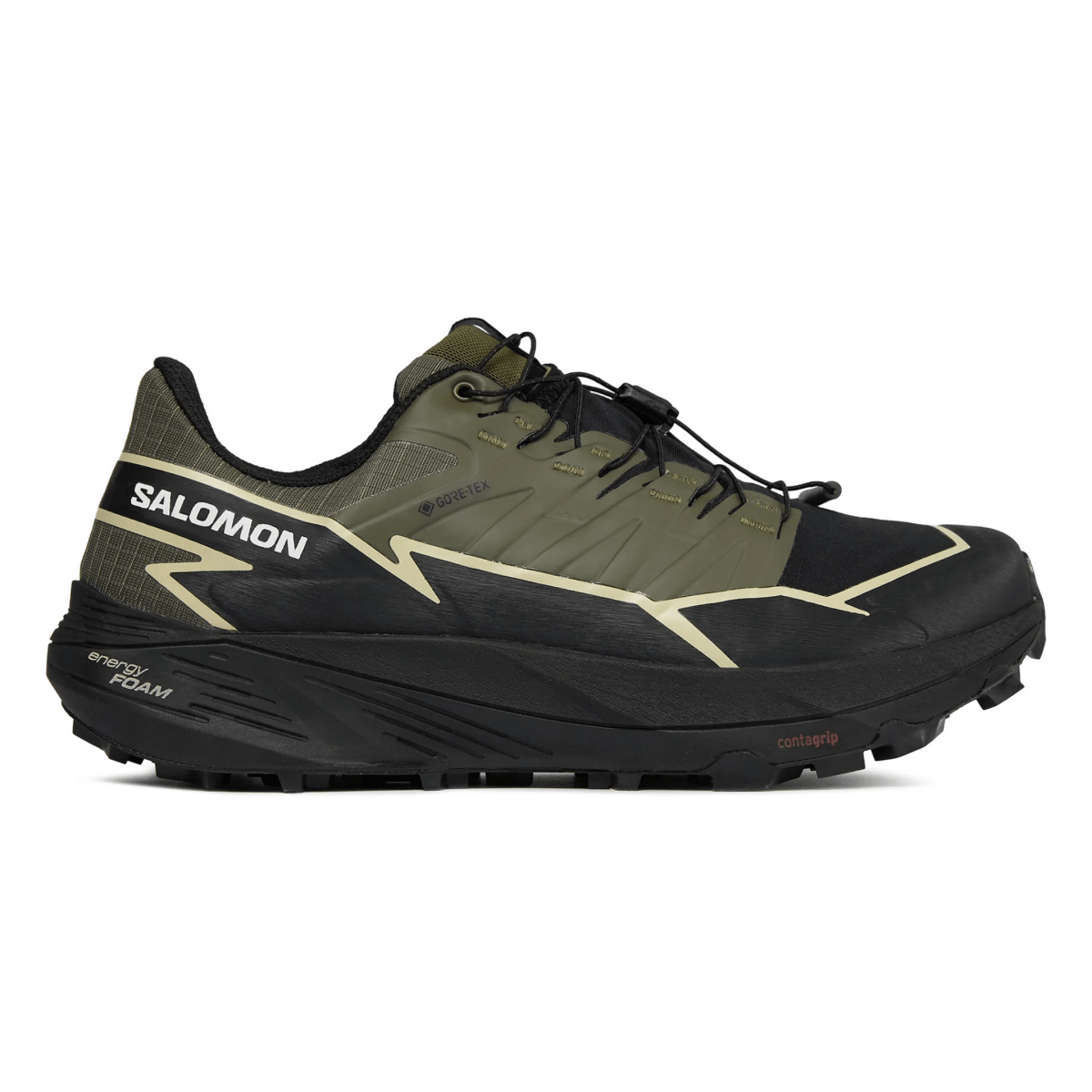 Salomon Men's Thundercross Gore - Tex Olive Night/Black/Alfalfa - 10058395 - Tip Top Shoes of New York