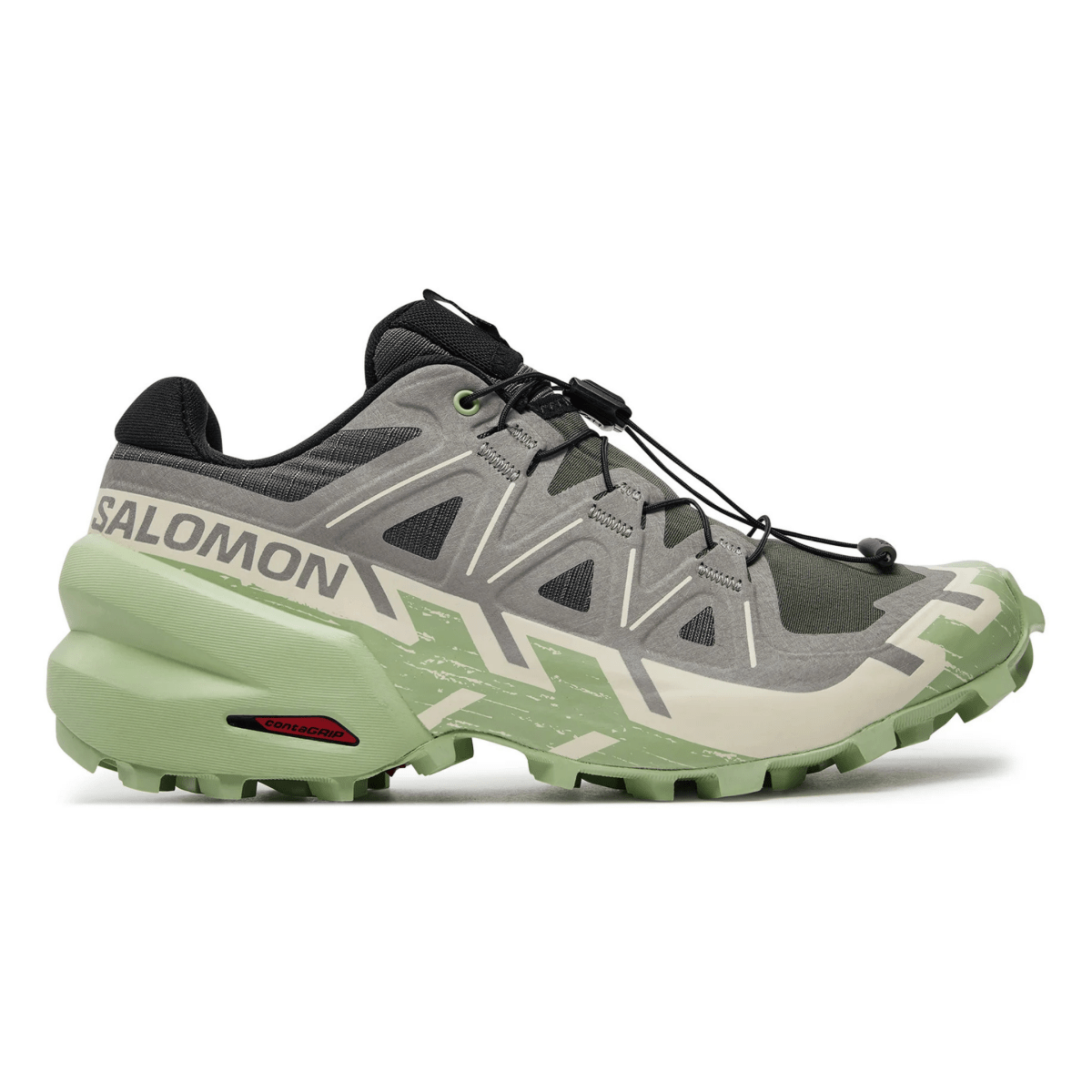 Salomon Women's Speedcross 6 Castlerock/Vanilla Ice/Smoke Green - 10058536 - Tip Top Shoes of New York