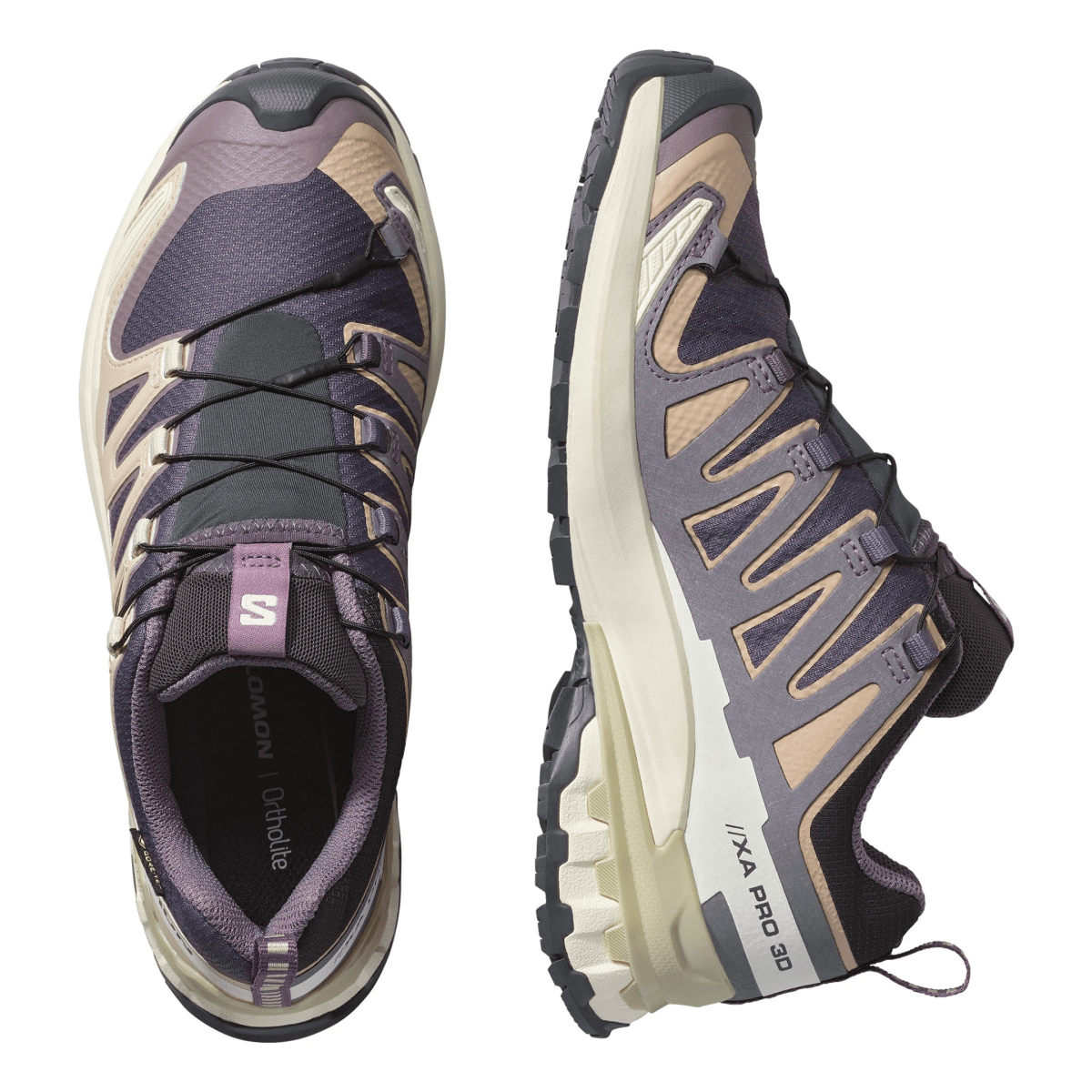 Salomon Women's XA Pro 3D V9 Gore - Tex Nine Iron/Oxford Tan/Alfalfa - 11003552 - Tip Top Shoes of New York