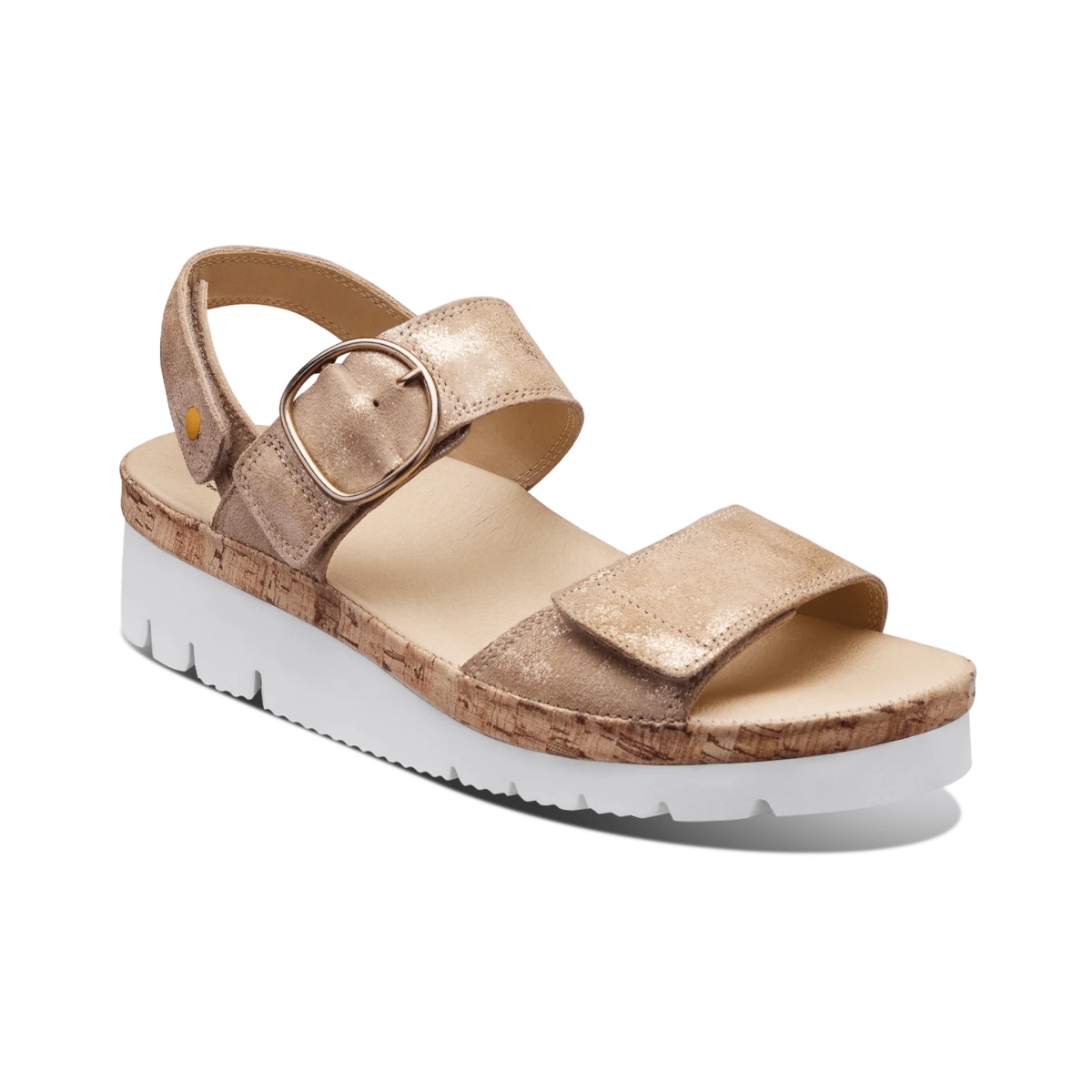 Samuel Hubbard Women's Portola Gold Metallic Suede - 9030352 - Tip Top Shoes of New York