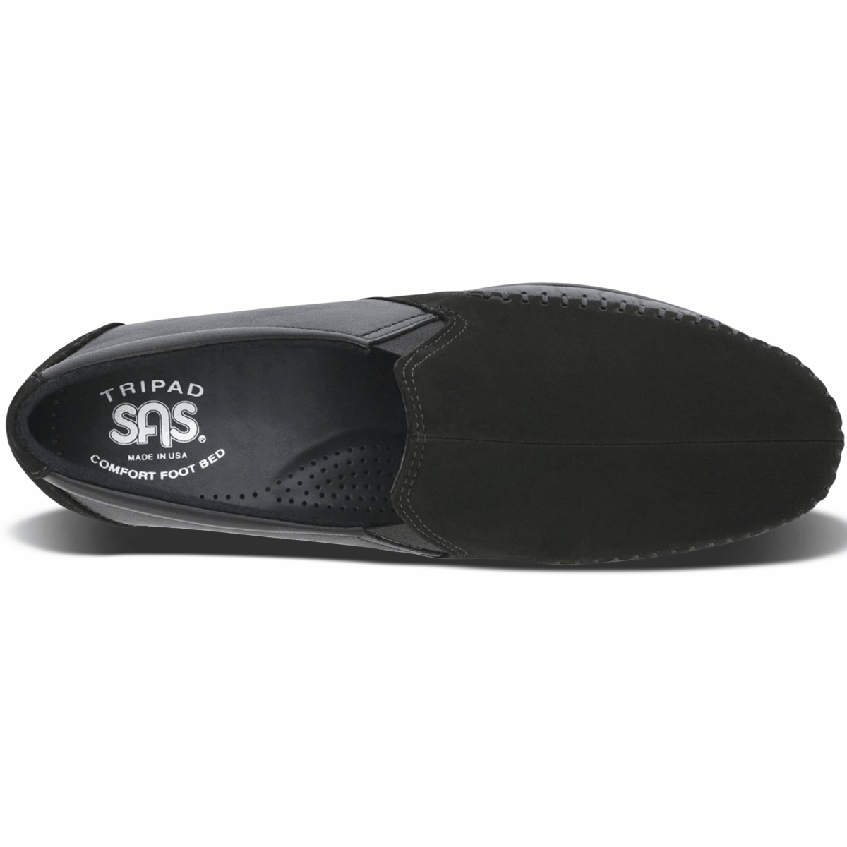 SAS Women's Dream Charcoal Black Suede - 862988 - Tip Top Shoes of New York