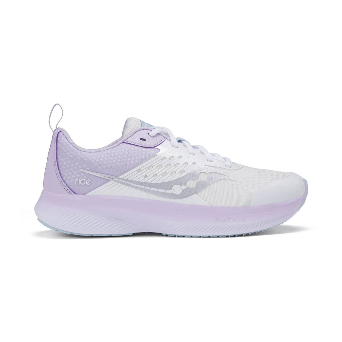 Saucony Kids (Grade School) Ride Kdz White/Lilac - 1108816 - Tip Top Shoes of New York