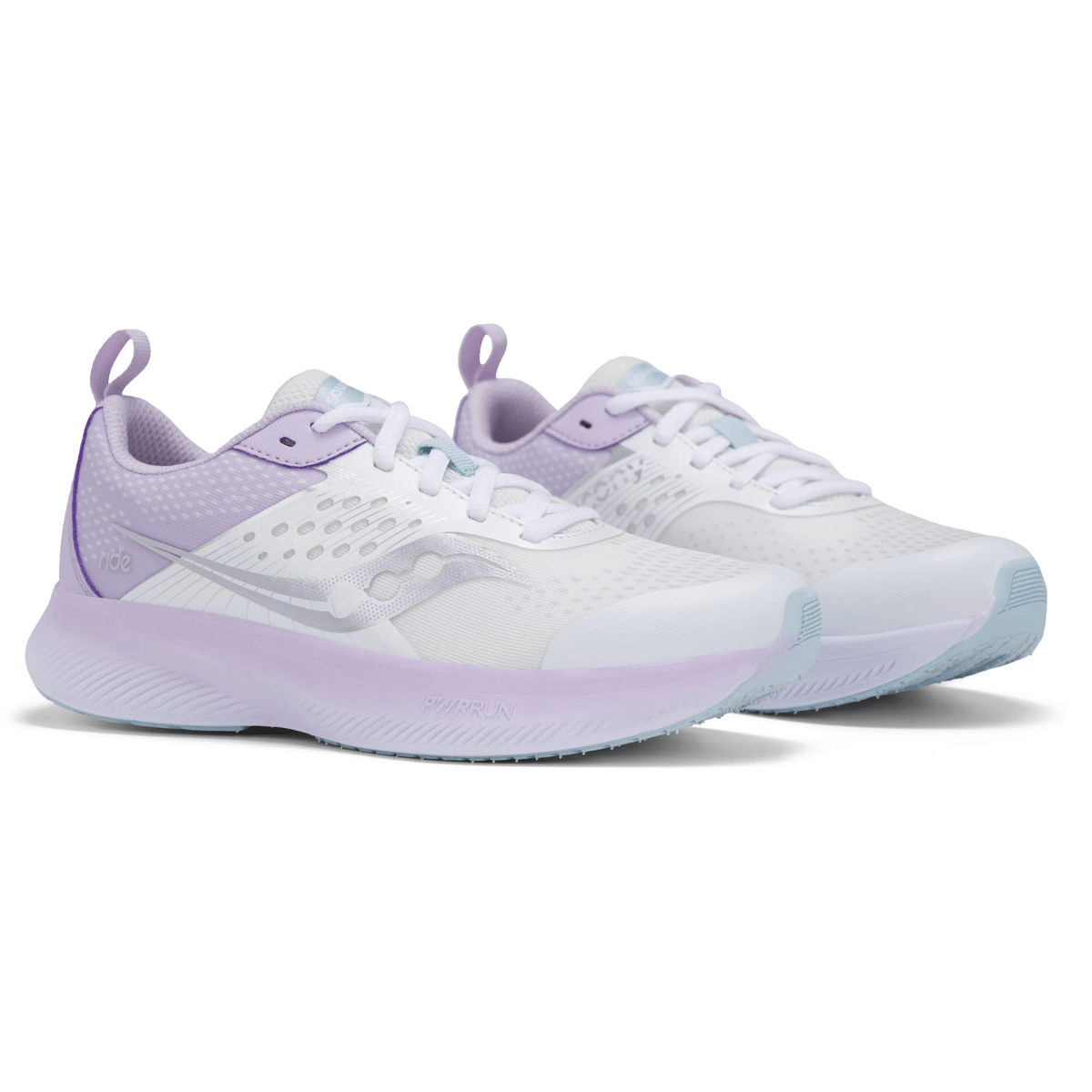 Saucony Kids (Grade School) Ride Kdz White/Lilac - 1108816 - Tip Top Shoes of New York