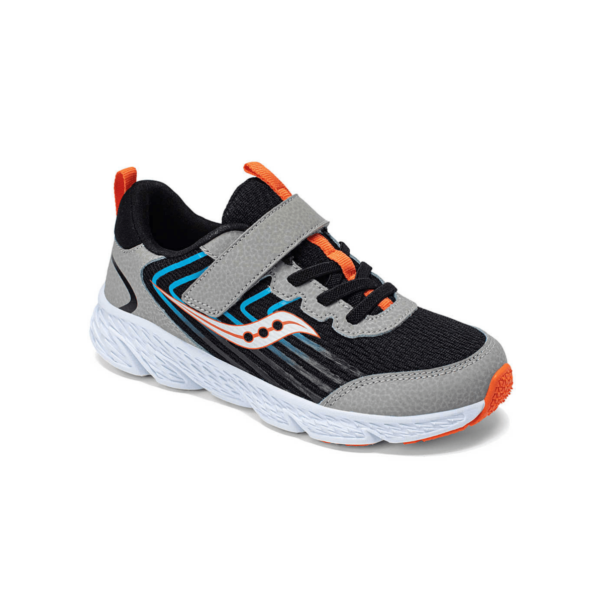 Saucony Kids' Wind 3.0 Black/Grey/Blue/Orange - 1097470 - Tip Top Shoes of New York