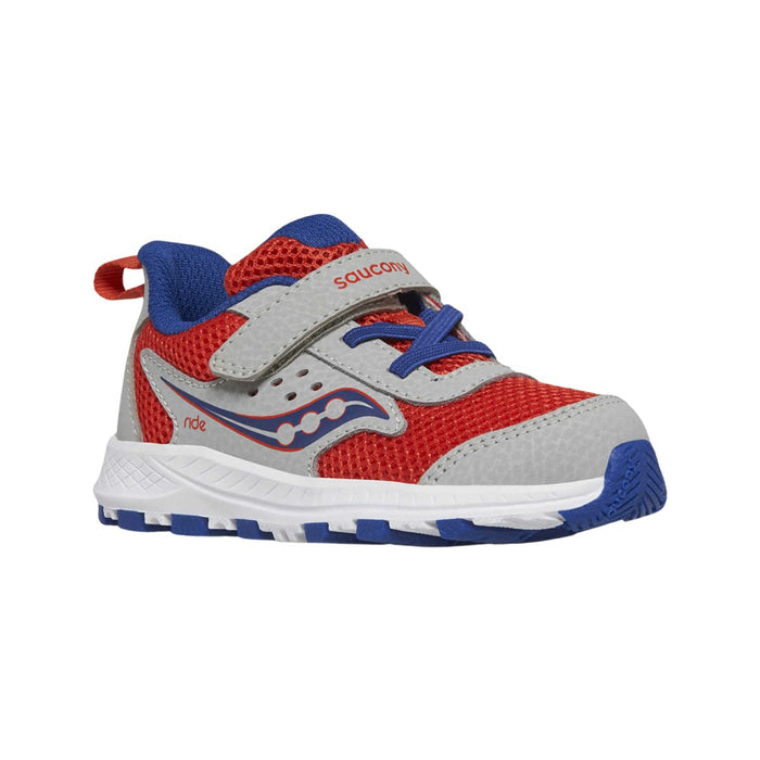 Saucony Toddler's Ride 10 Jr Grey/Navy/Red - 1087146 - Tip Top Shoes of New York