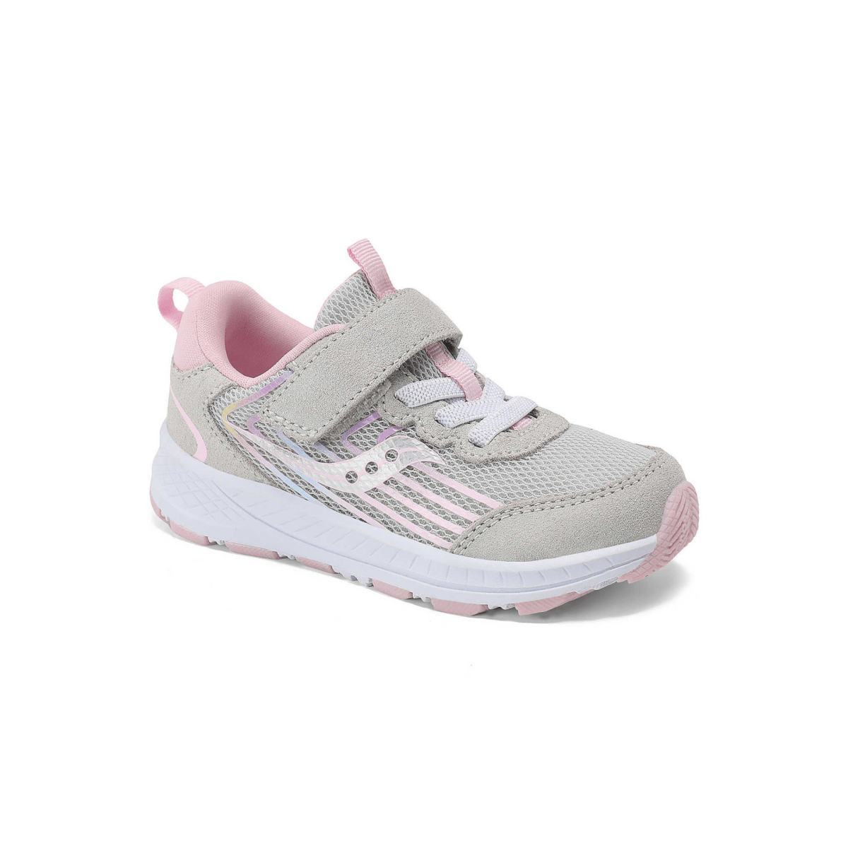Saucony Toddlers' Wind 3.0 Jr Silver/Rainbow - 1097400 - Tip Top Shoes of New York