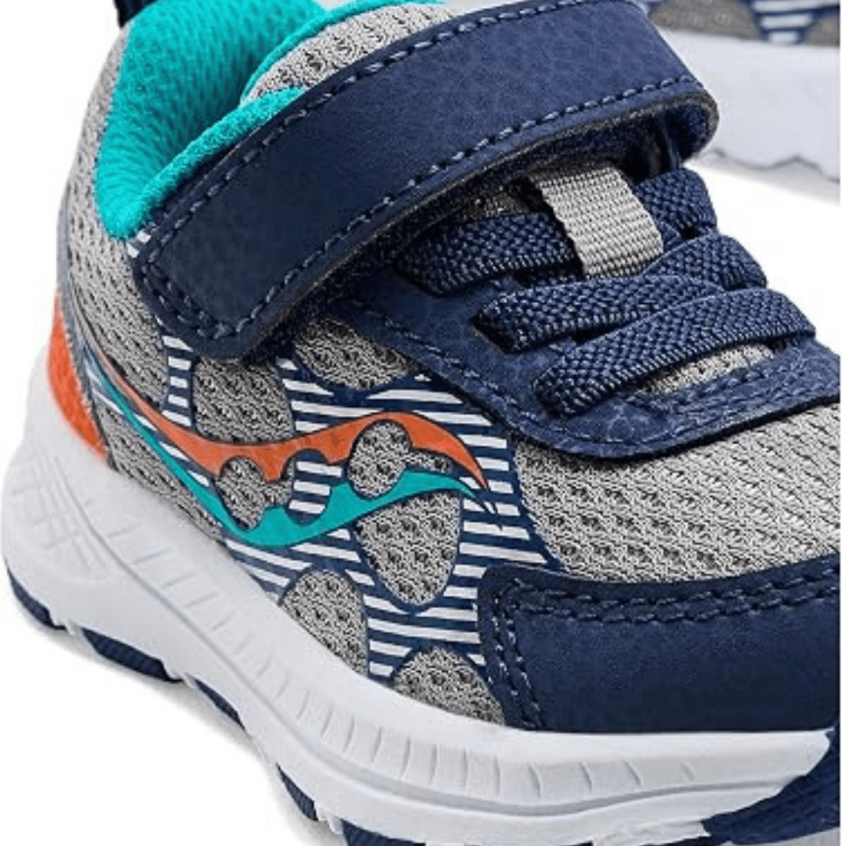 Saucony Toddlers Wind XT Grey/Navy/Orange - 1108910 - Tip Top Shoes of New York