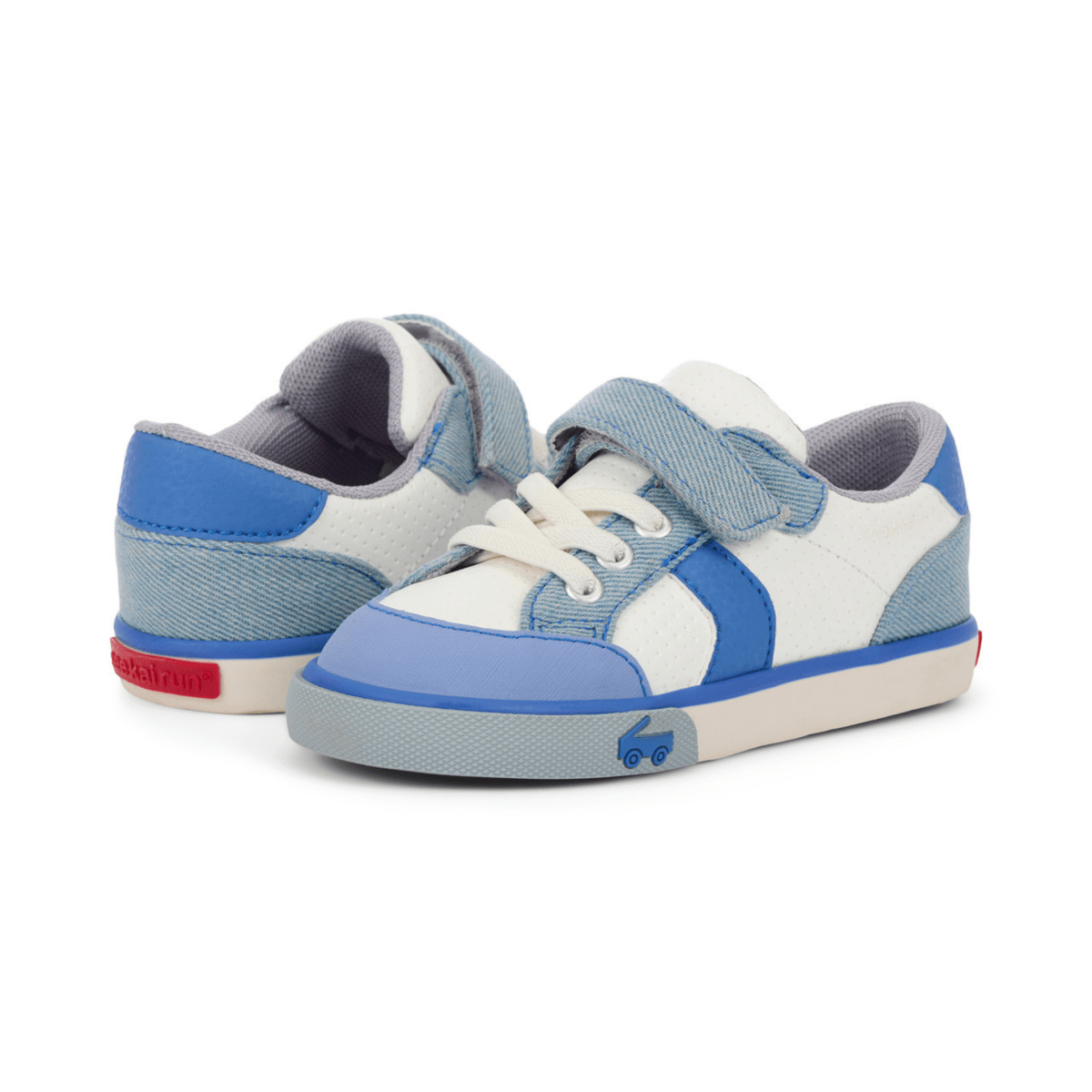 See Kai Run Toddlers Connor White/Washed Denim - 1102715 - Tip Top Shoes of New York