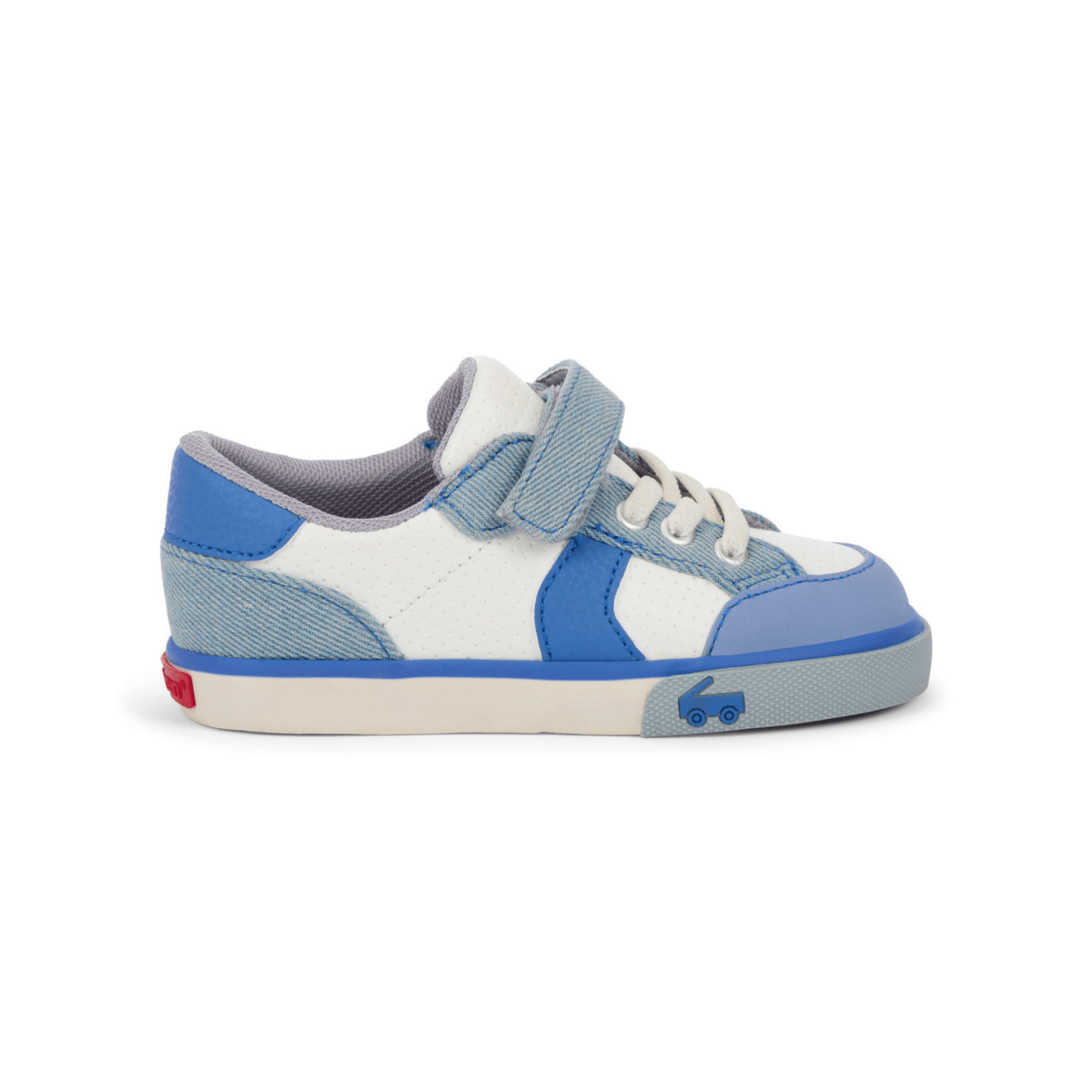 See Kai Run Toddlers Connor White/Washed Denim - 1102715 - Tip Top Shoes of New York