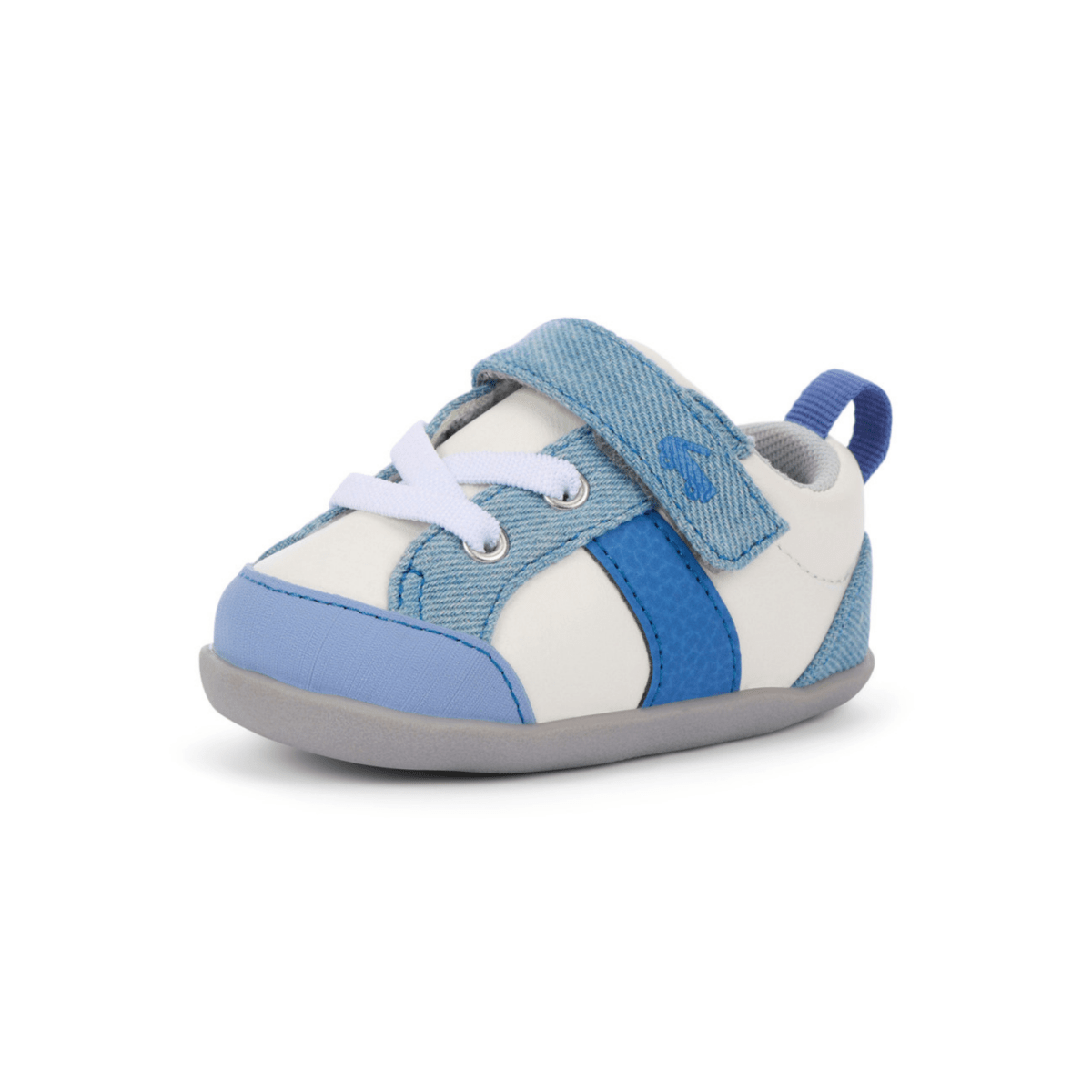 See Kai Run Toddlers Conor Mini White/Denim - 1102687 - Tip Top Shoes of New York