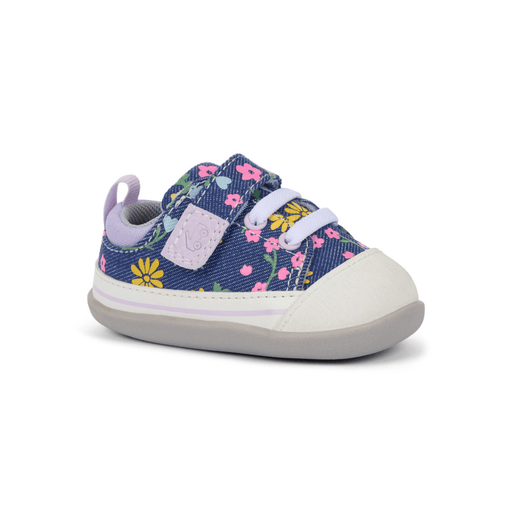 See Kai Run Toddler's Stevie Mini Blue Denim/Floral - 1091375 - Tip Top Shoes of New York