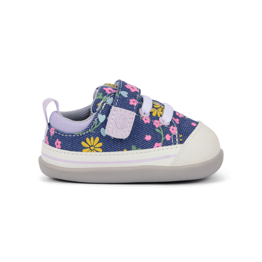 See Kai Run Toddler's Stevie Mini Blue Denim/Floral - 1091375 - Tip Top Shoes of New York