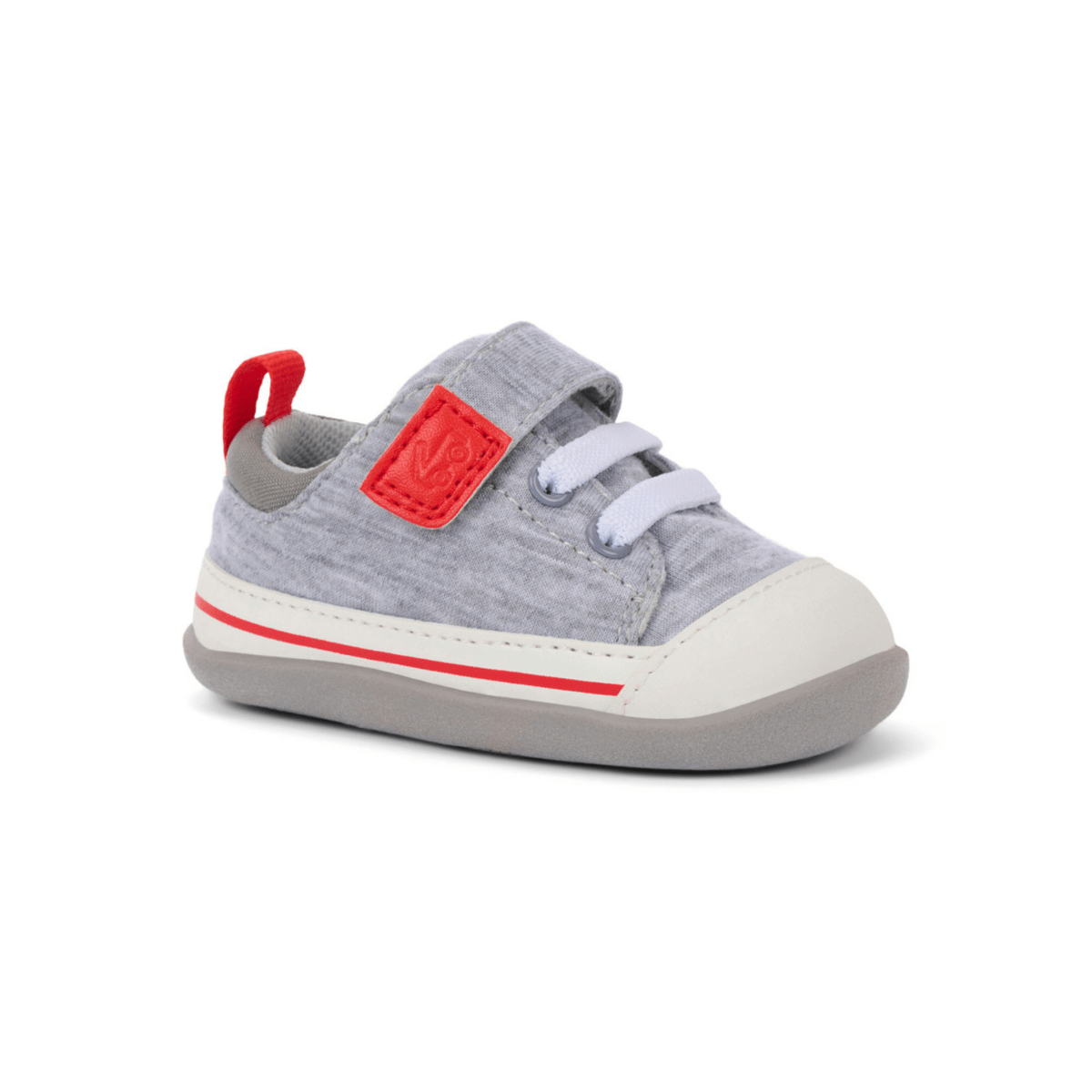See Kai Run Toddlers Stevie Mini Grey Jersey/Red - 1102672 - Tip Top Shoes of New York