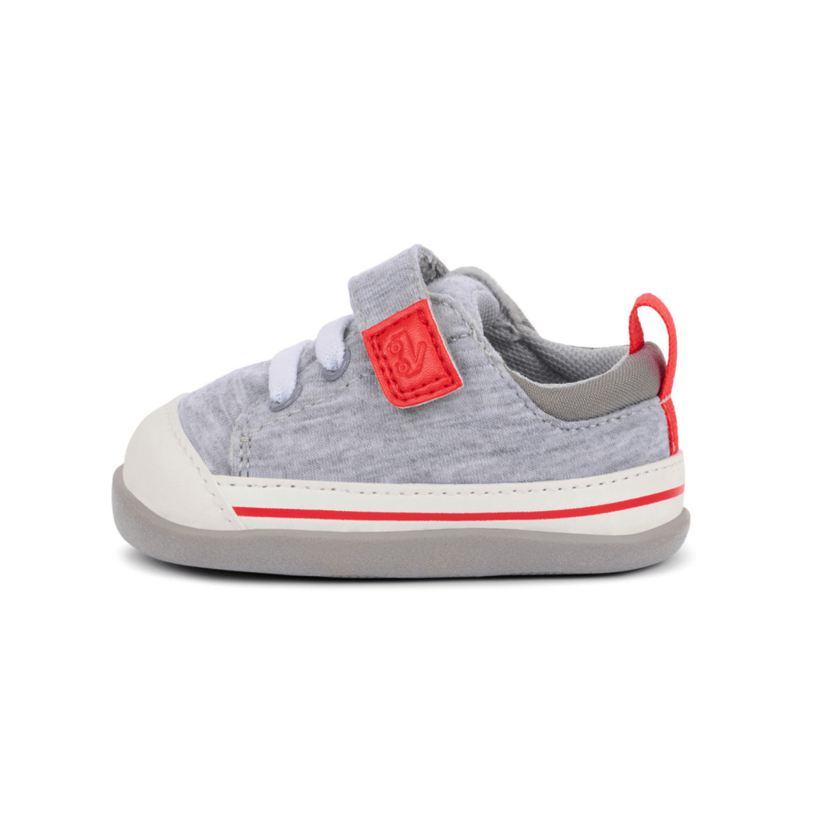 See Kai Run Toddlers Stevie Mini Grey Jersey/Red - 1102672 - Tip Top Shoes of New York