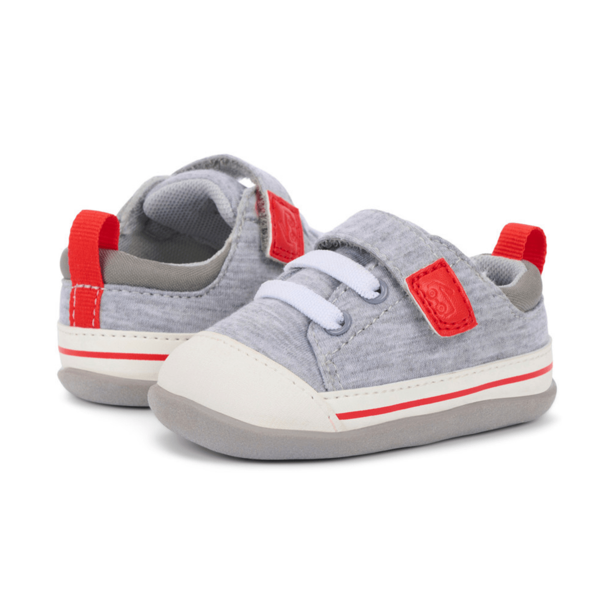 See Kai Run Toddlers Stevie Mini Grey Jersey/Red - 1102672 - Tip Top Shoes of New York