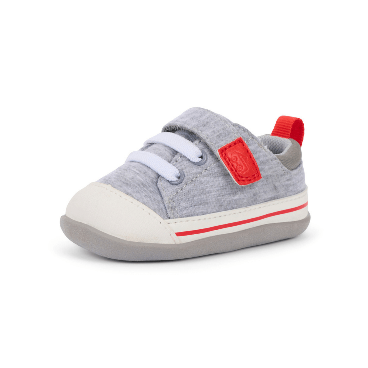 See Kai Run Toddlers Stevie Mini Grey Jersey/Red - 1102672 - Tip Top Shoes of New York