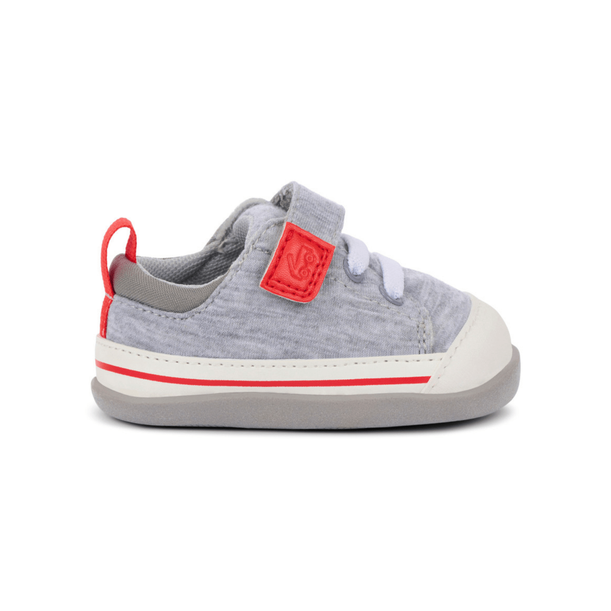 See Kai Run Toddlers Stevie Mini Grey Jersey/Red - 1102672 - Tip Top Shoes of New York