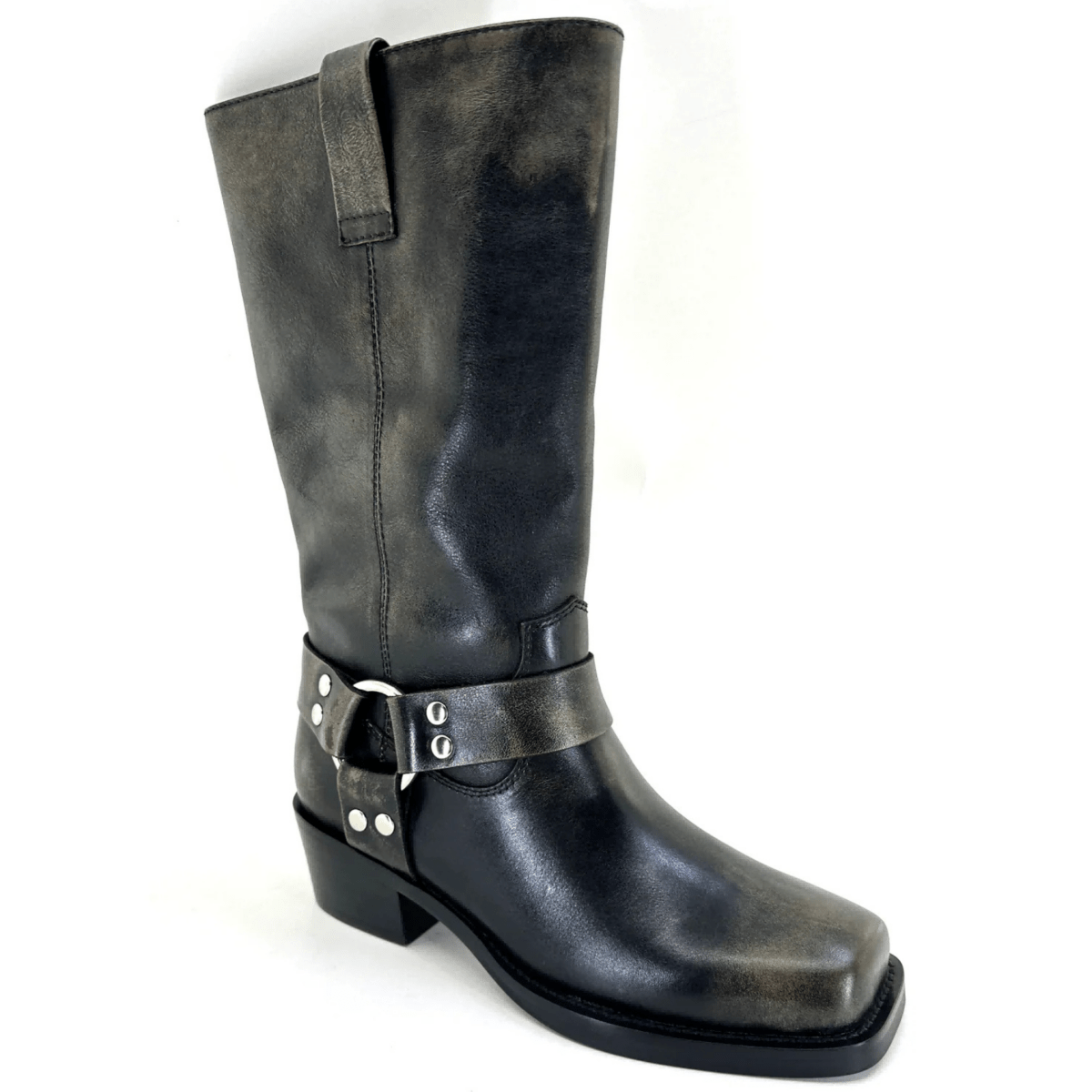 Silent D Women's Hervee Moto Smokey Black - 9025432 - Tip Top Shoes of New York