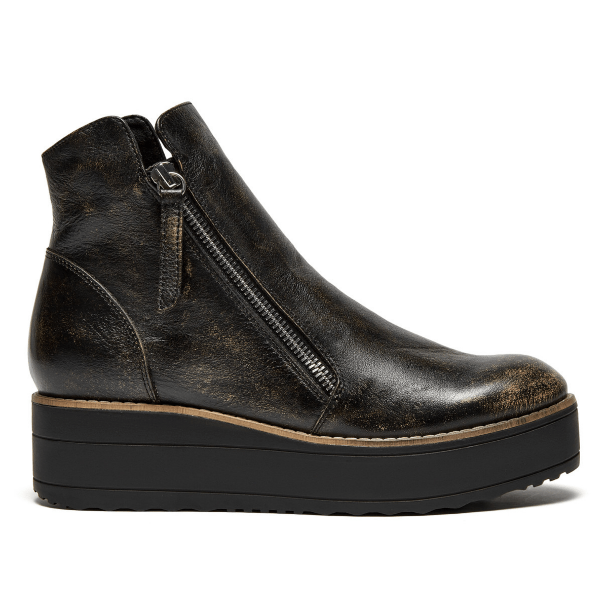 Silent D Women's Nene Smokey Black Leather - 9031303 - Tip Top Shoes of New York