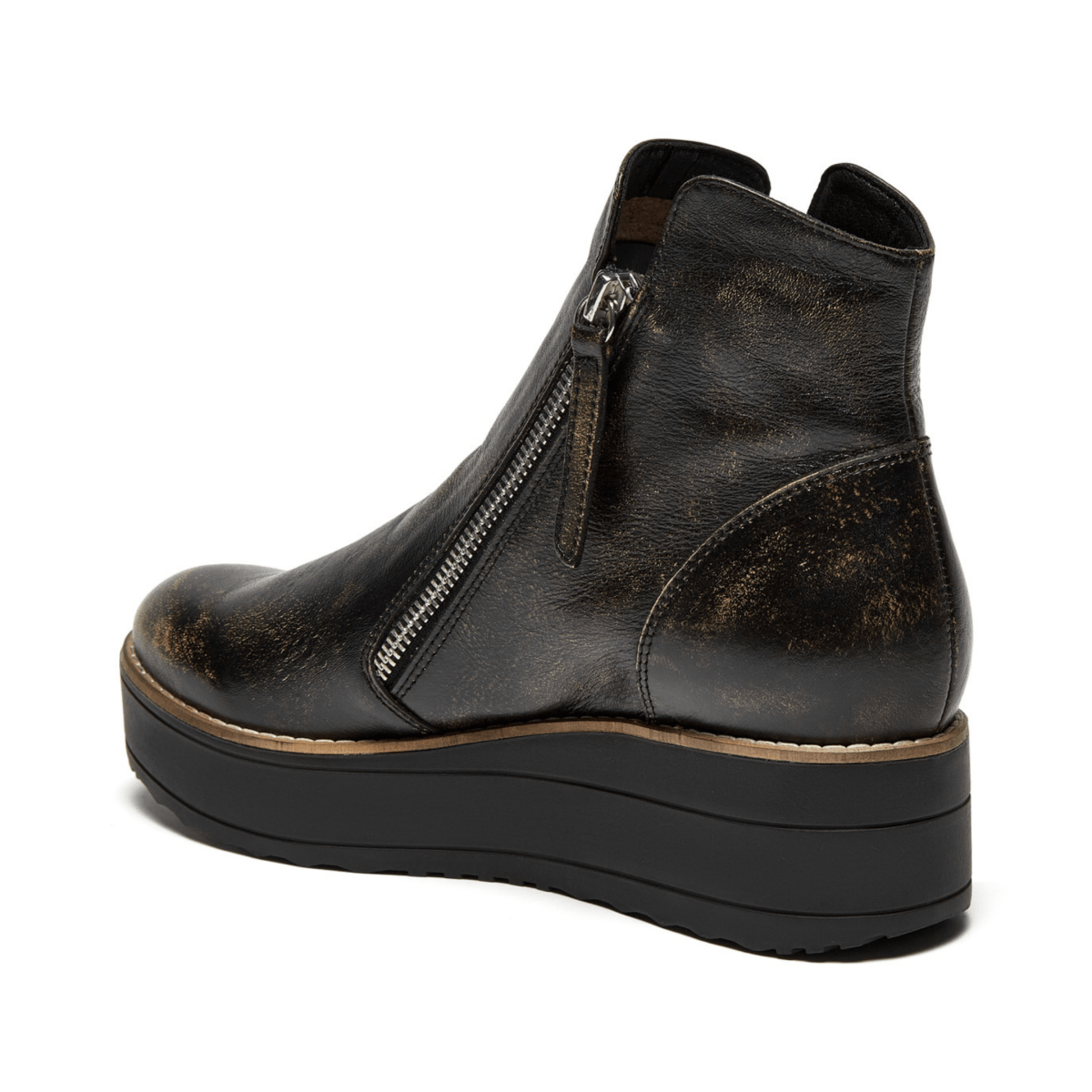 Silent D Women's Nene Smokey Black Leather - 9031303 - Tip Top Shoes of New York