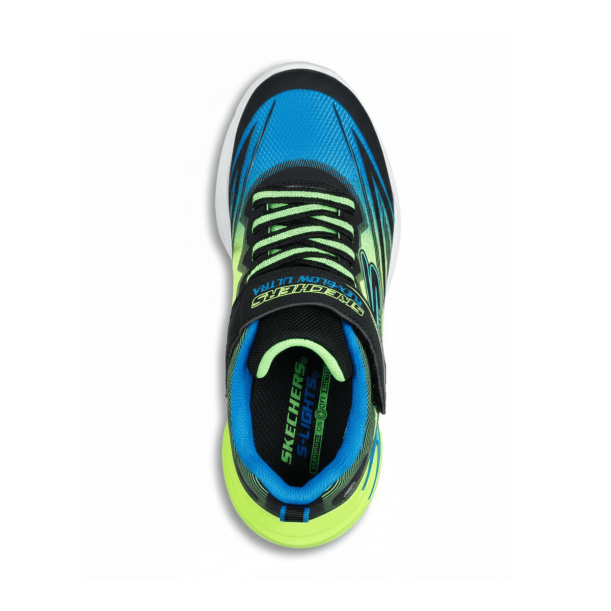 Skechers Boys 400139L Black/Lime Flex Glow - 1107682 - Tip Top Shoes of New York