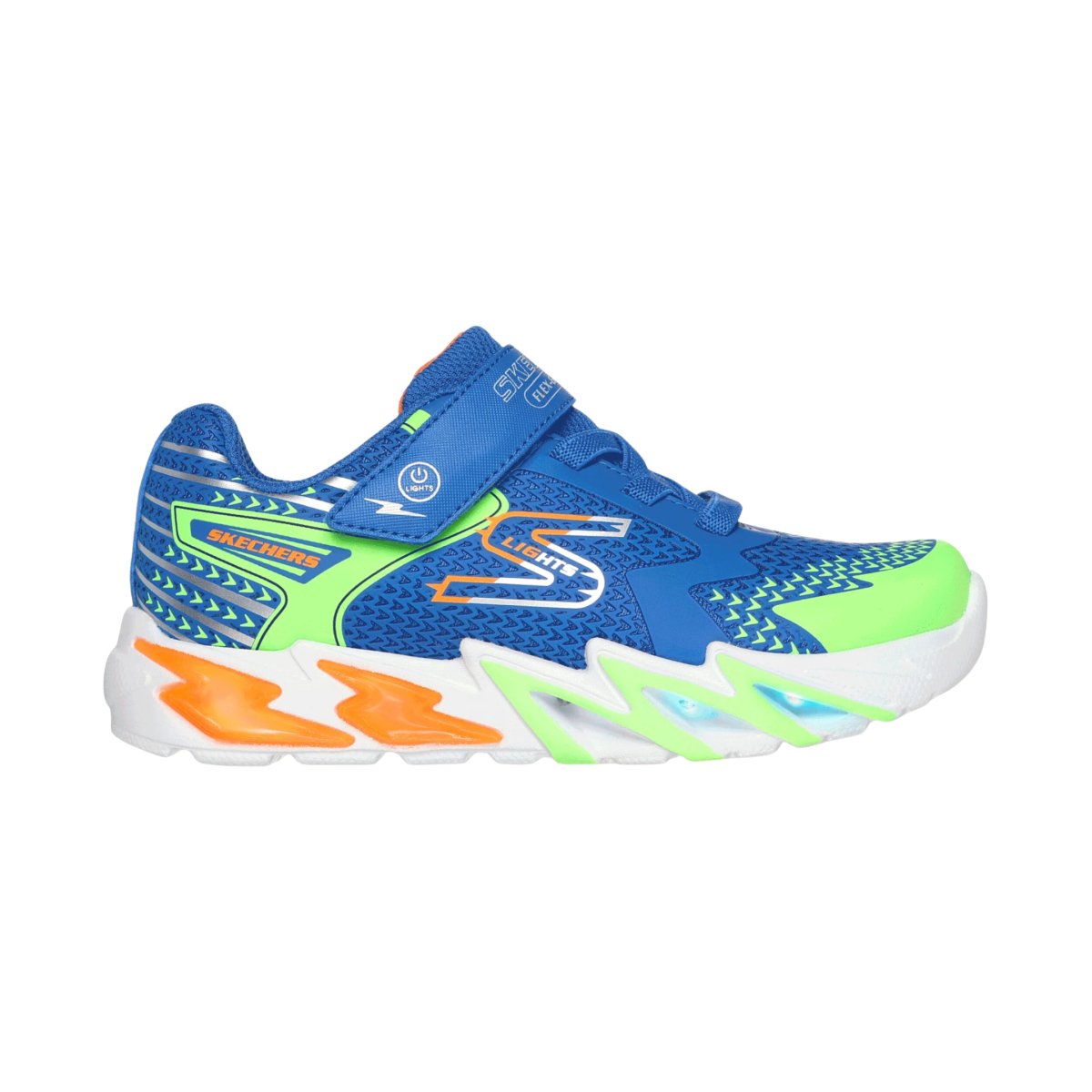 Skechers Boy's (Preschool) 400138LRYMT S Lights: Flex-Glow Bolt Royal/ —  Tip Top Shoes of New York