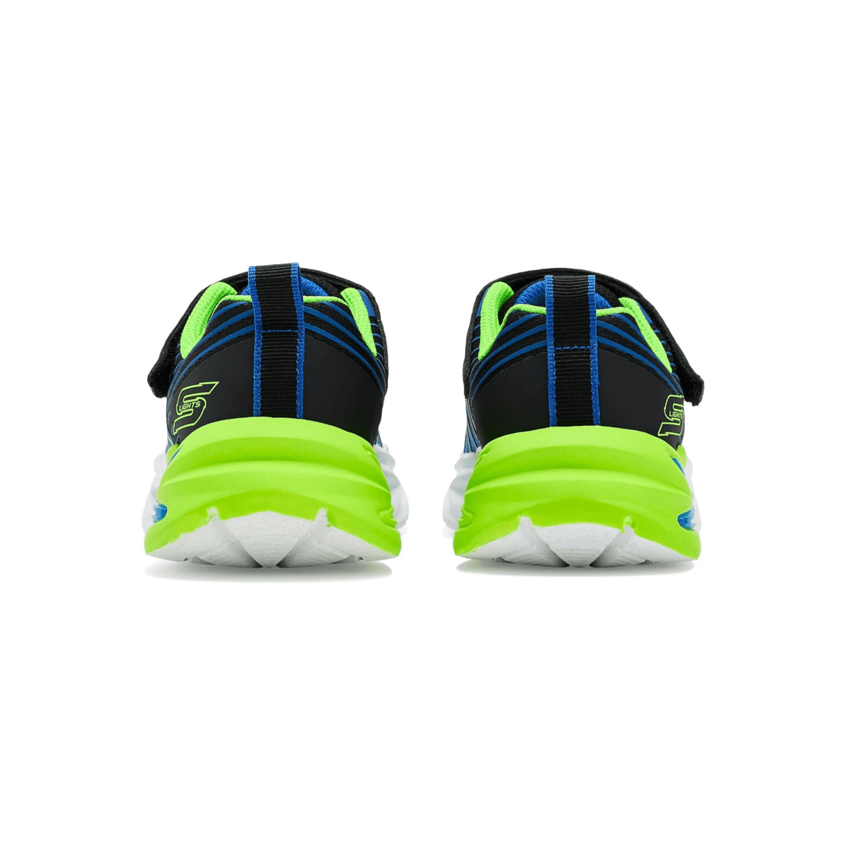 Skechers Boys (Preschool) 400141LBBLM S-Lights: Flex-Glow Ultra - Prism-Pacer Black/Blue/Lime - 1112136 - Tip Top Shoes of New York