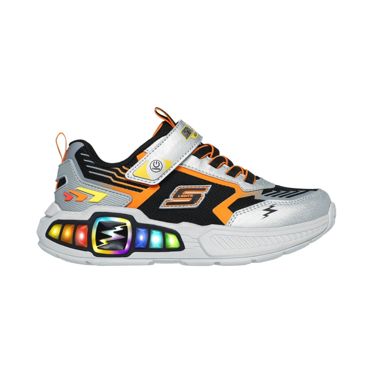 Skechers Boy's (Preschool) 400151LSLBK Light Storm 3.0 Silver/Black - 1089902 - Tip Top Shoes of New York