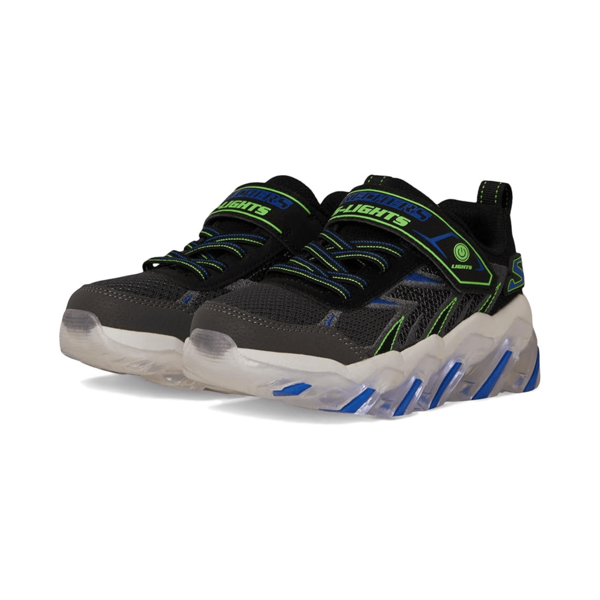 Skechers Boys' (Preschool) 400165LCCBK S - Lights: Mega - Surge 2.0 Charcoal/Black - 1100441 - Tip Top Shoes of New York