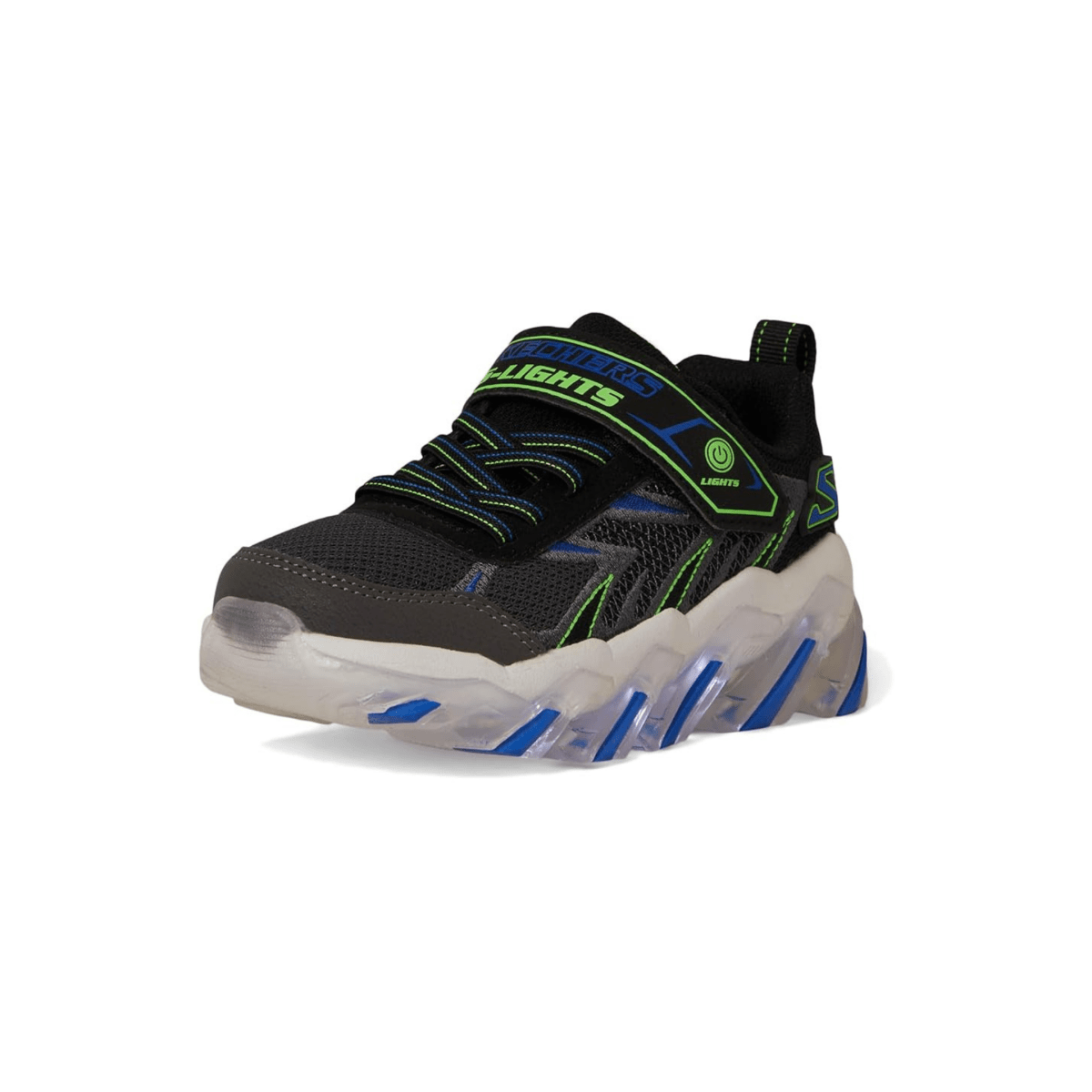 Skechers Boys' (Preschool) 400165LCCBK S - Lights: Mega - Surge 2.0 Charcoal/Black - 1100441 - Tip Top Shoes of New York