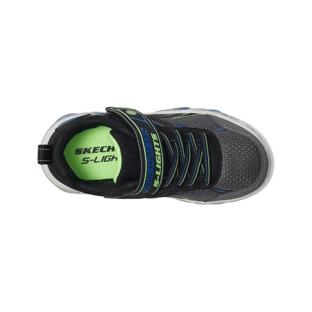 Skechers Boys' (Preschool) 400165LCCBK S - Lights: Mega - Surge 2.0 Charcoal/Black - 1100441 - Tip Top Shoes of New York