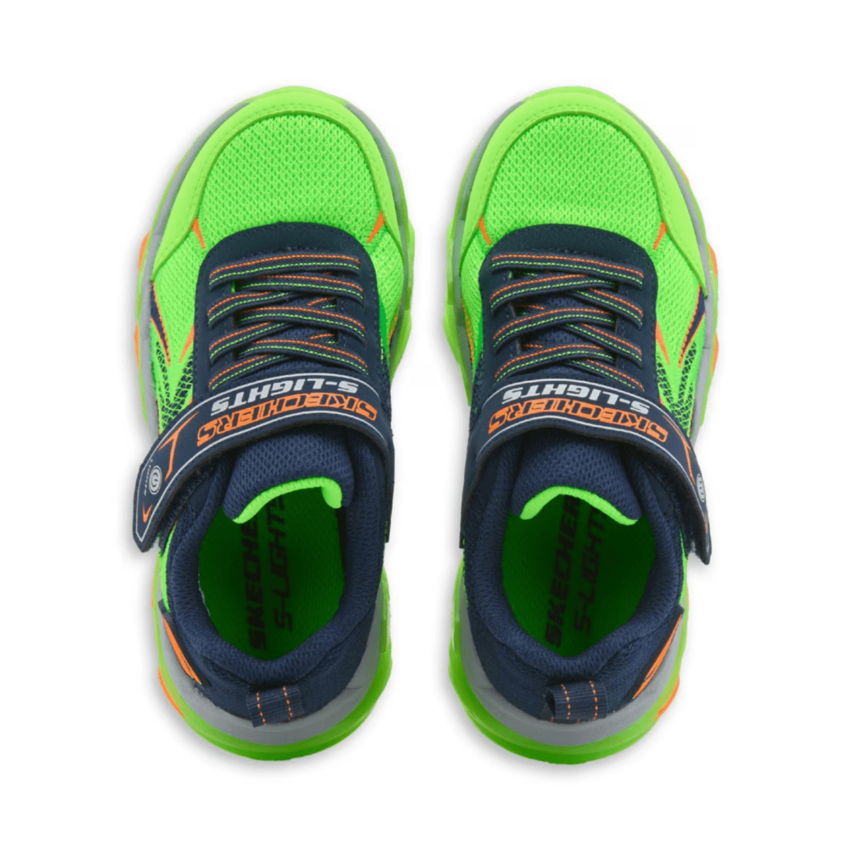 Skechers Boys' (Preschool) 400165LLMNV S - Lights: Mega - Surge 2.0 Lime/Navy - 1100266 - Tip Top Shoes of New York