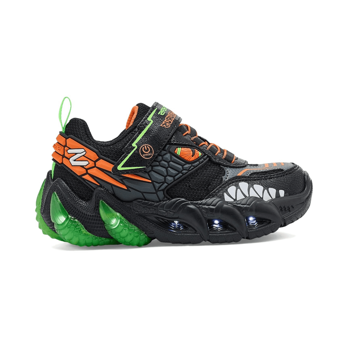 Skechers Boys (Preschool) 400175LBKLM Skech-O-Saurus Lights 3.0 Black/Lime - 1112111 - Tip Top Shoes of New York