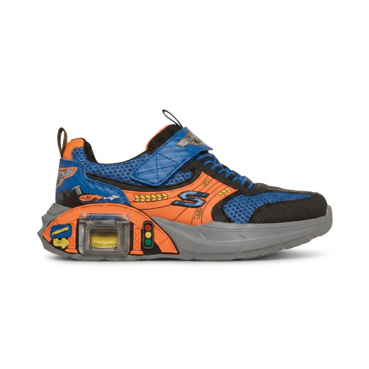 Skechers Boys (Preschool) 402150LBBOR Garage Black/Blue/Orange - 1110718 - Tip Top Shoes of New York