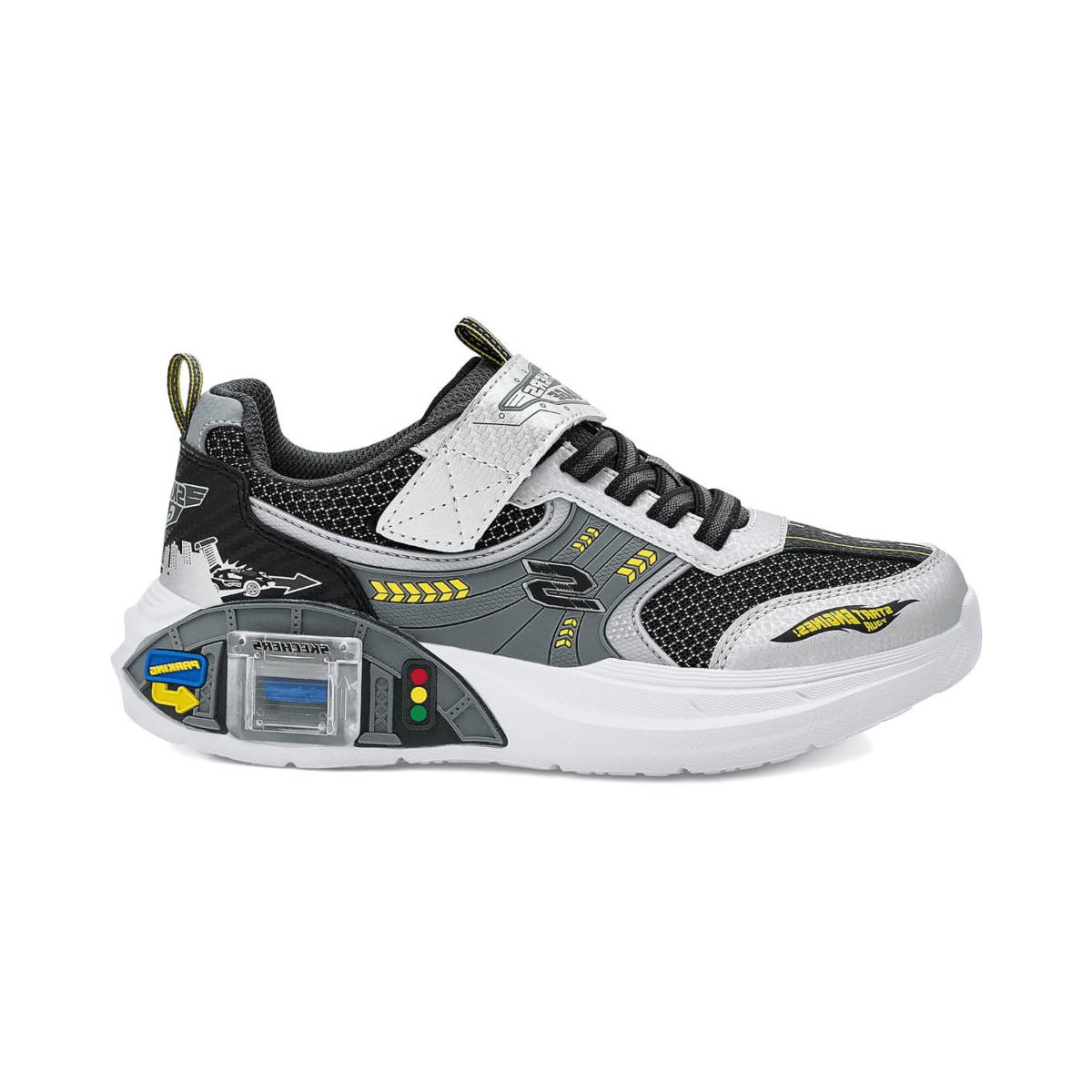 Skechers Boys (Preschool) 402150LSLBK Car Garage Silver/Black - 1112072 - Tip Top Shoes of New York